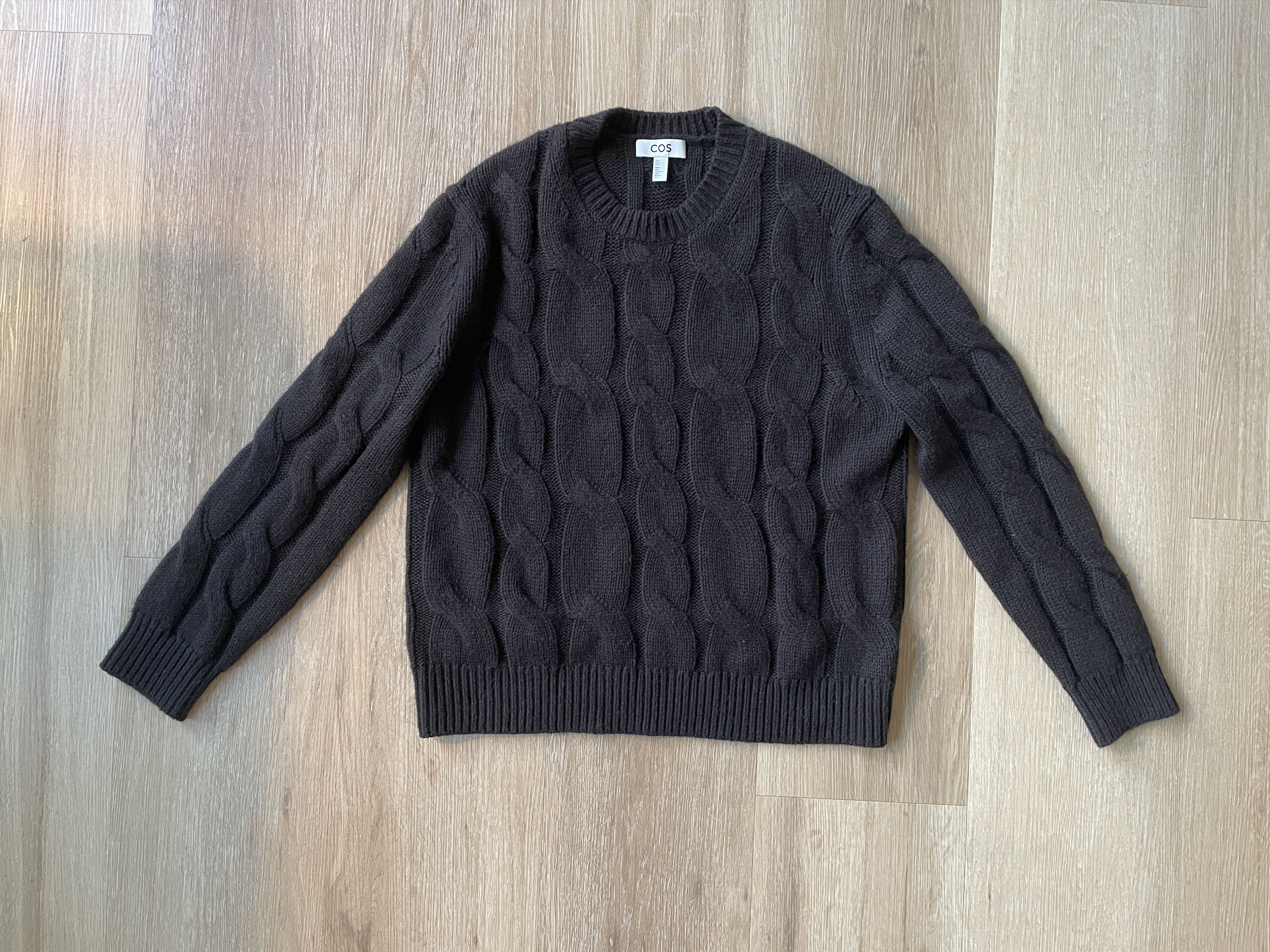Cos Cable Knit Wool Crewneck Size US M / EU 48-50 / 2 - 1 Thumbnail