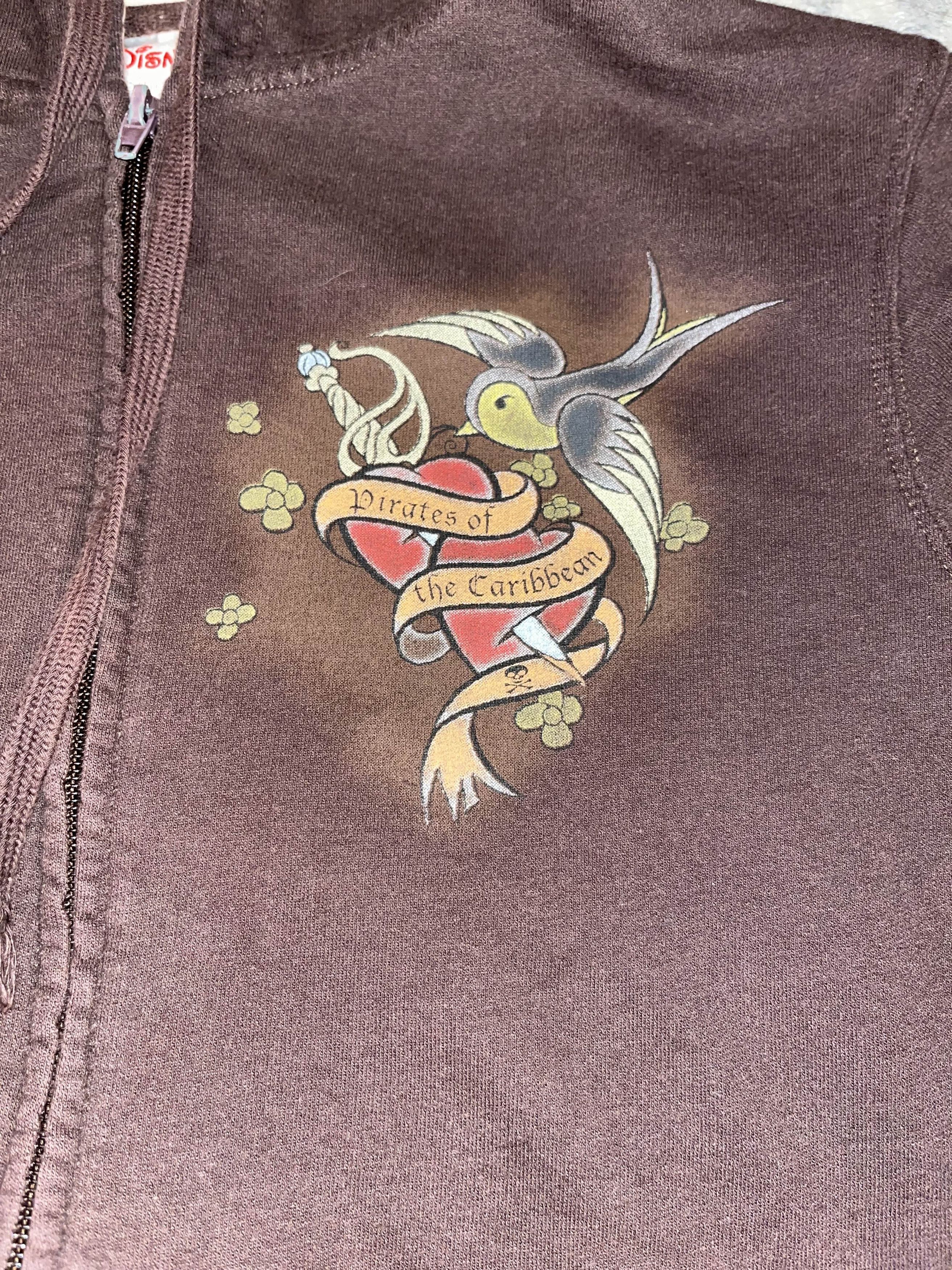Disney × Vintage Y2K Ed Hardy Style Pirates of the Caribbean Disney Zip-Up Size US S / EU 44-46 / 1 - 4 Thumbnail