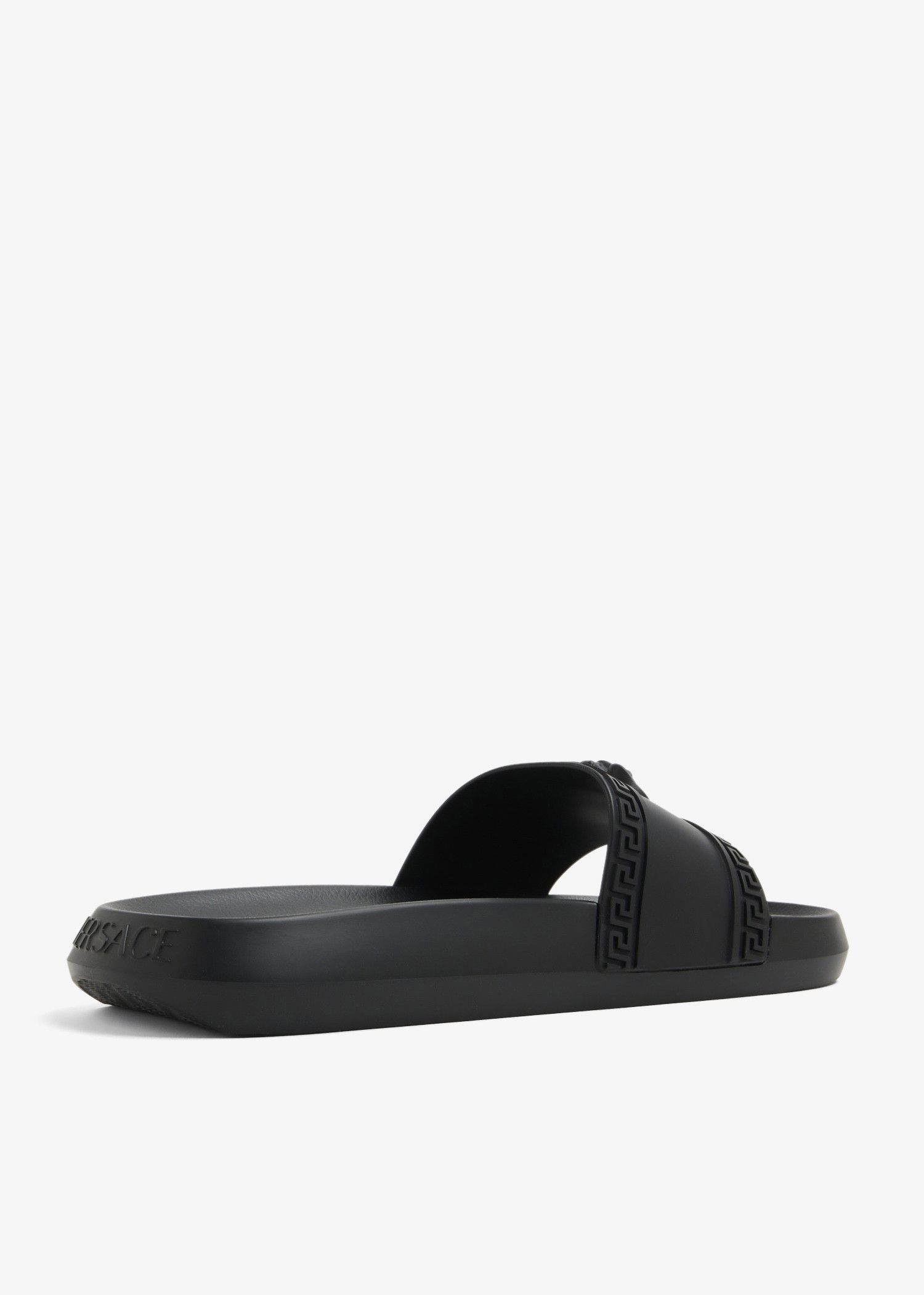 Versace o1s22i1n0125 Palazzo Rubber Slides in Black Size US 8 / EU 41 - 4 Thumbnail