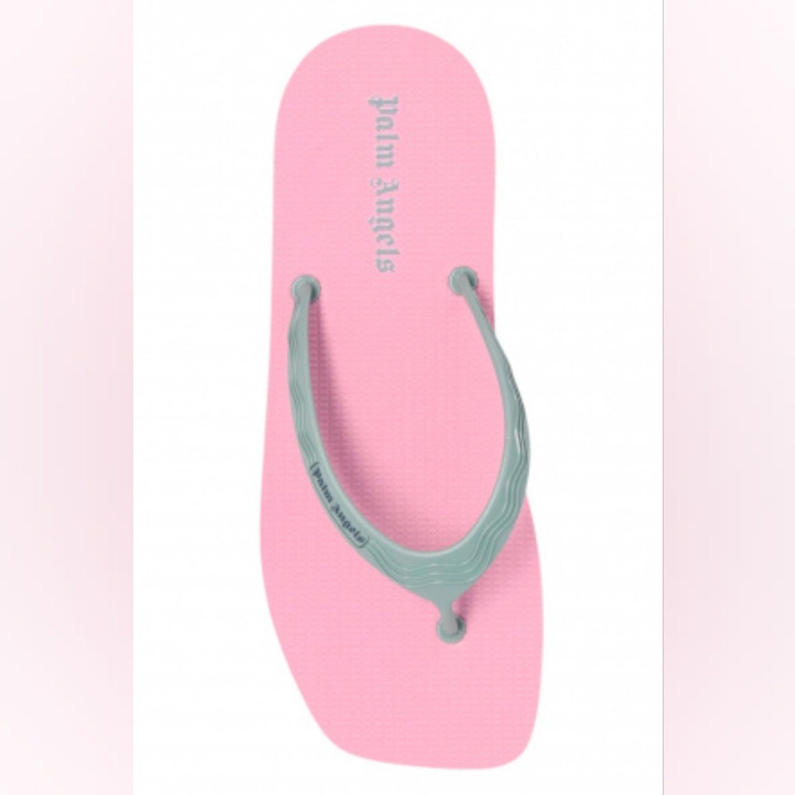 Palm Angels Palm Angels PINK Baby Blue Slides logo Flip Flop Sz 39 New Size US 9 / IT 39 - 2 Thumbnail