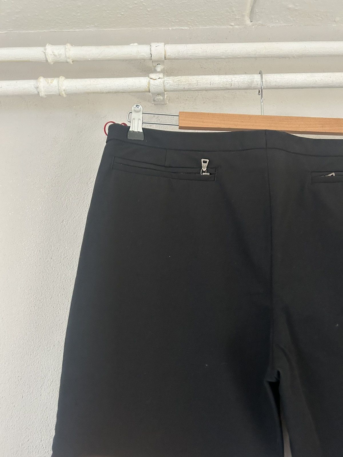 Prada Black Flared Tailored Trousers