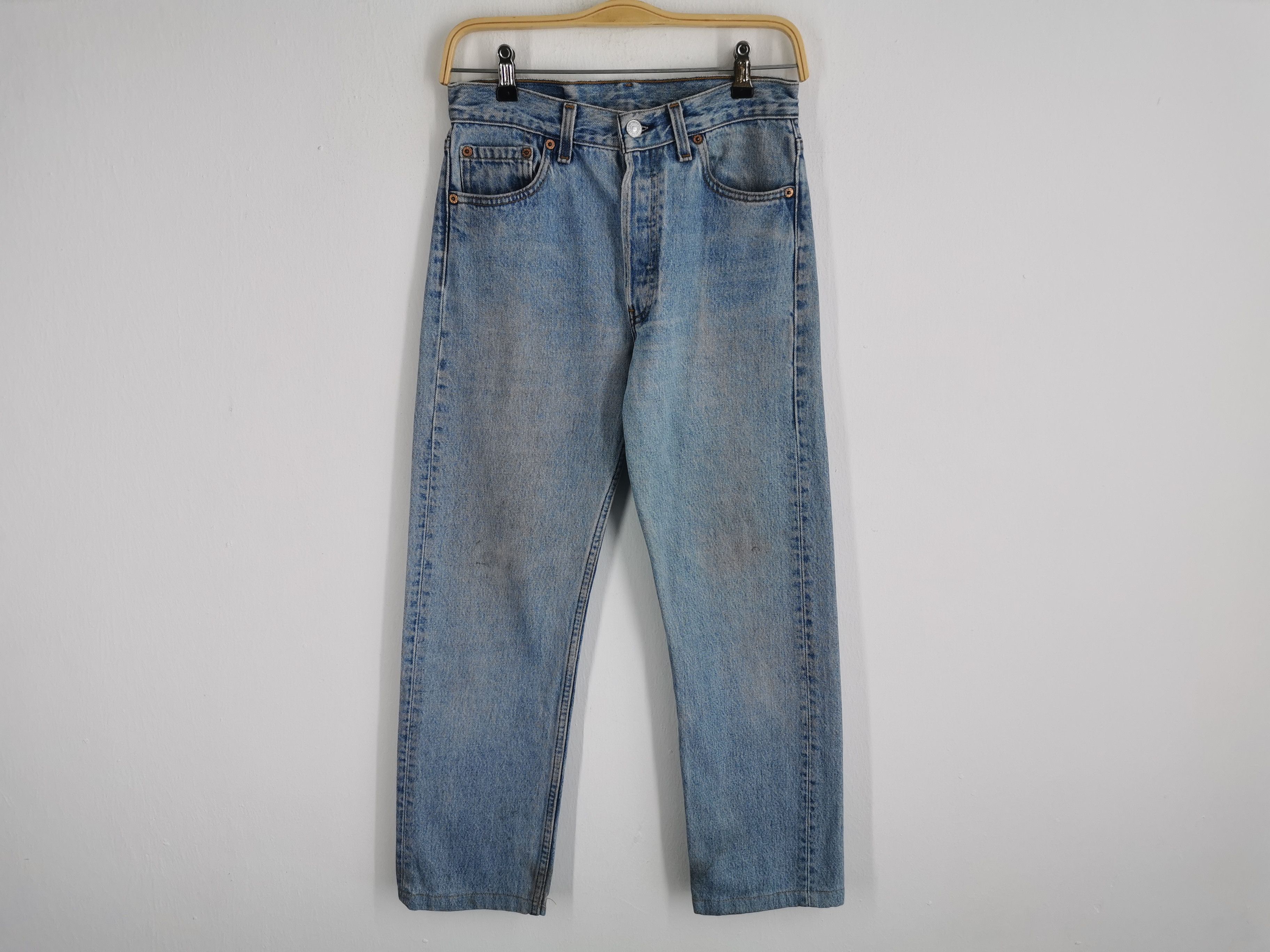Levi's Distressed Vintage 90's Levis Lot 501 Denim Made In USA Size US 28 / EU 44 - 2 Thumbnail