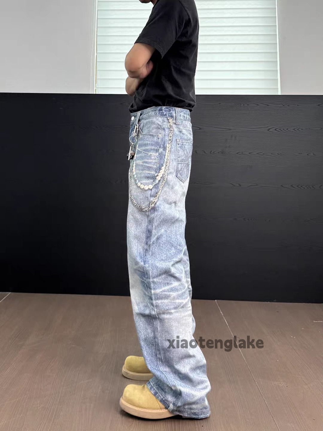 Jean ltx vintage washed faded punk grunge loose hiphop jeans Size US 30 / EU 46 - 7 Thumbnail
