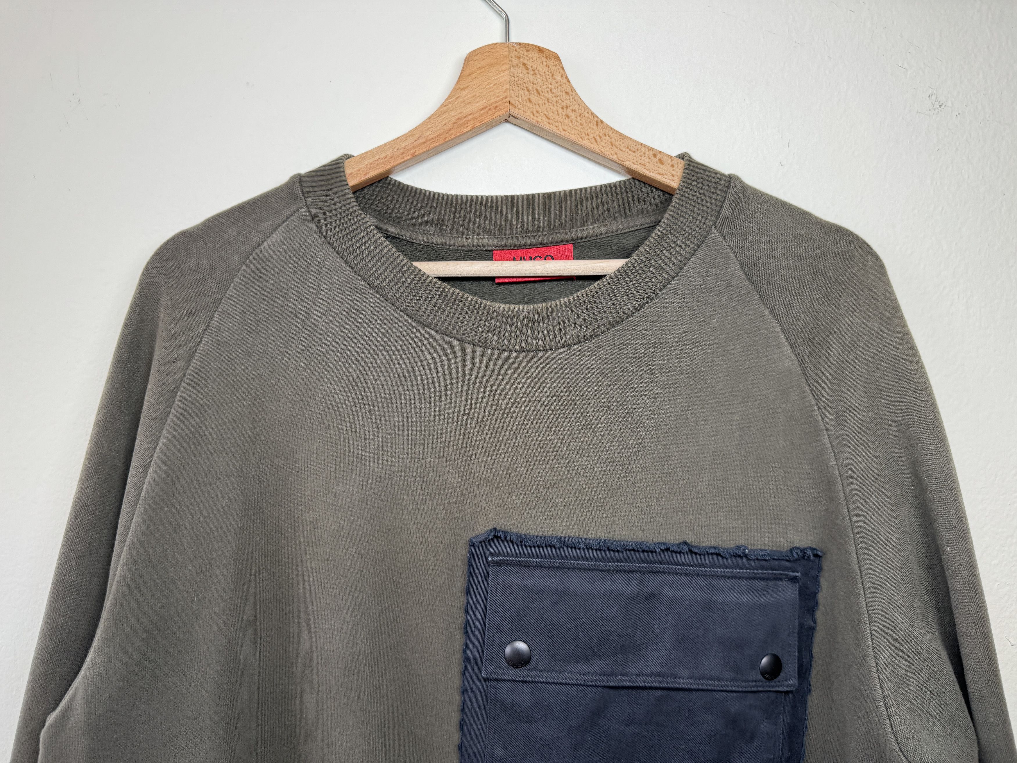 Hugo Boss Hugo Boss military sweater utility olive green M Size US M / EU 48-50 / 2 - 2 Thumbnail