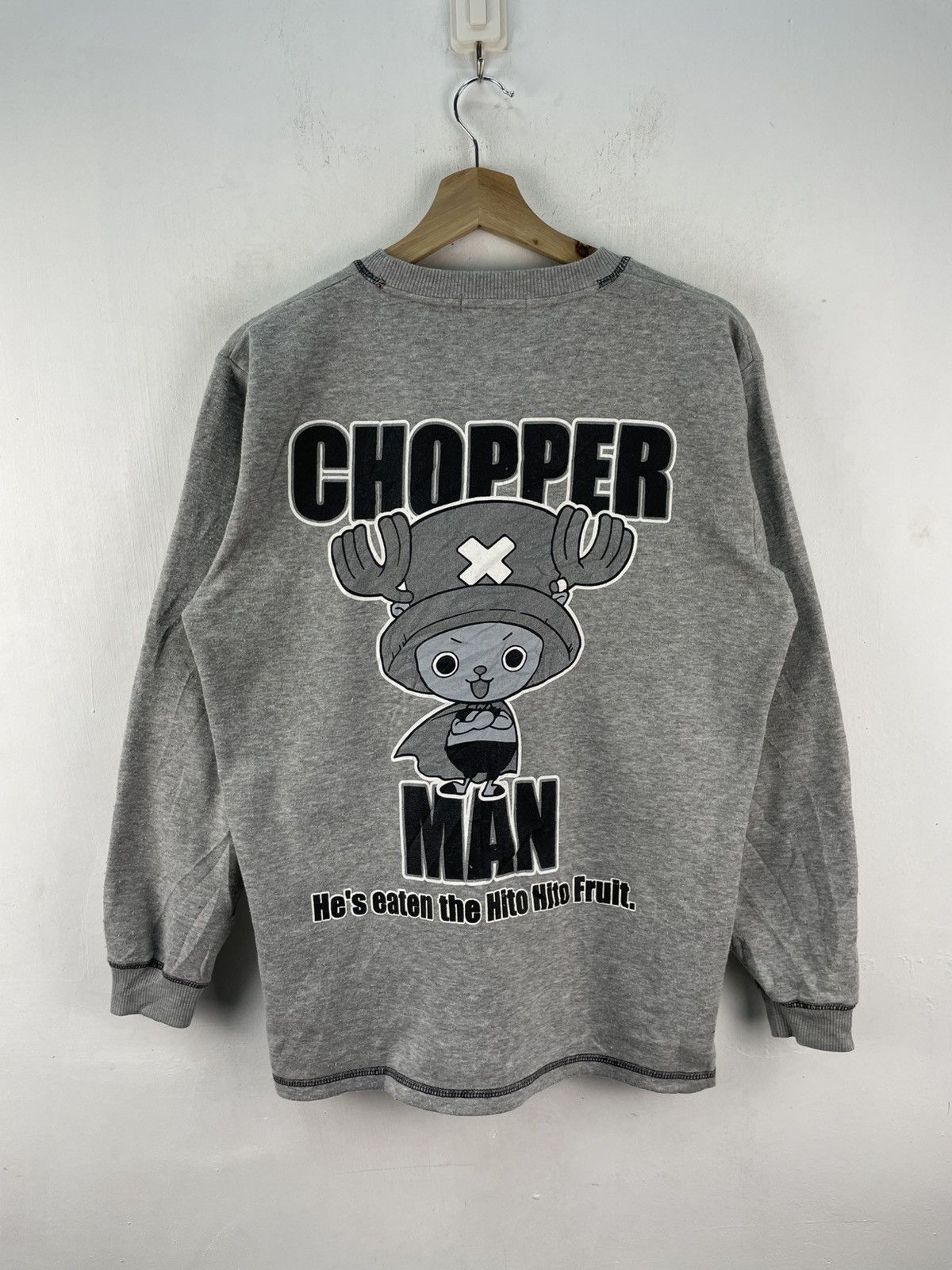Anime × One Piece × Vintage Vintage One Piece Sweatshirt Mugiwara Pirates Chopper Man Size US M / EU 48-50 / 2 - 2 Thumbnail