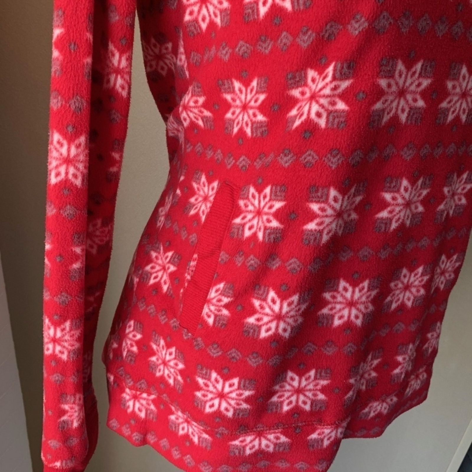 Covington Red & White Snowflake Ugly Christmas Sweater Front Pockets S Size S / US 4 / IT 40 - 3 Thumbnail