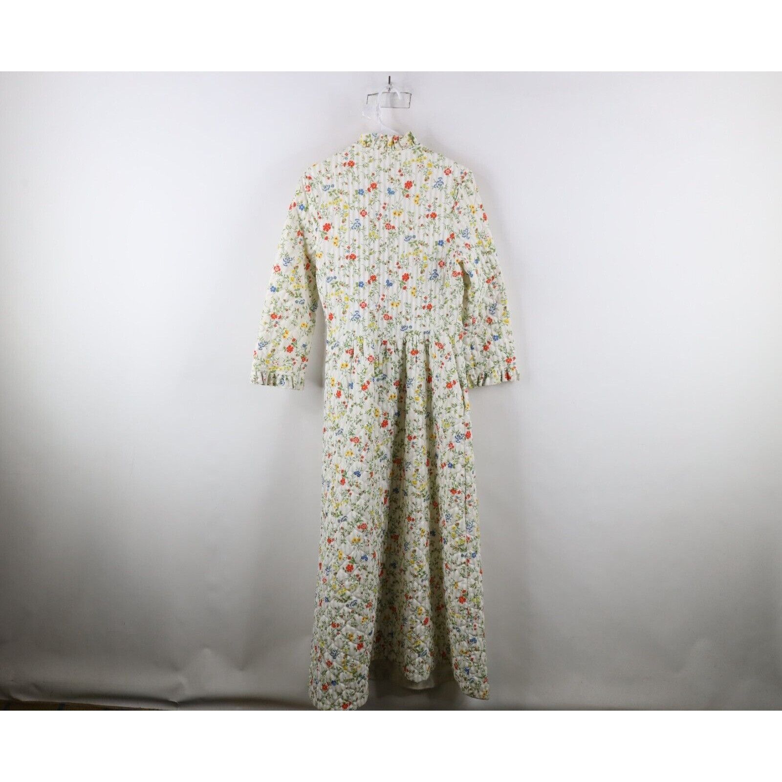 Vintage Vintage 90s Country Primitive Prairie Quilted Flower Robe Size ONE SIZE - 16 Thumbnail