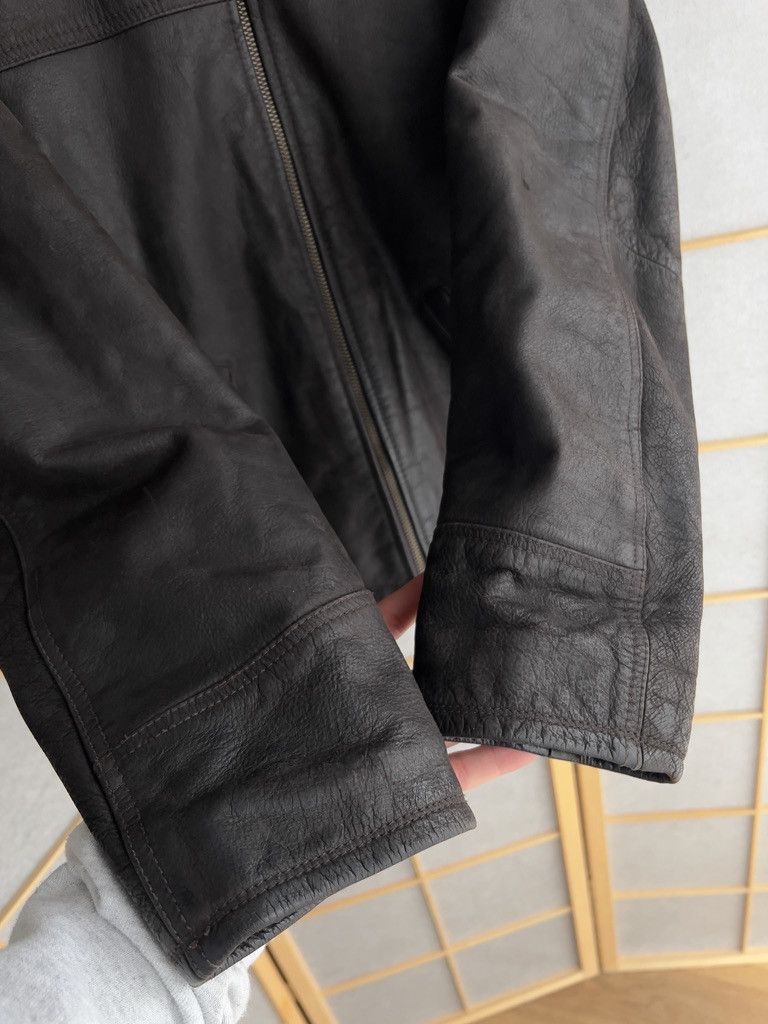 Hysteric Glamour Heavyweight vintage 90s boxy cropped bomber leather jacket L Size US L / EU 52-54 / 3 - 20 Thumbnail