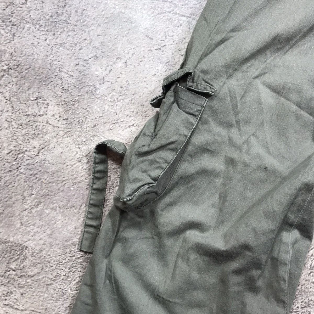 Vintage Vintage 90s Baggy Cargo Pants Parachute Flared Grunge 29 Size 29" - 3 Thumbnail