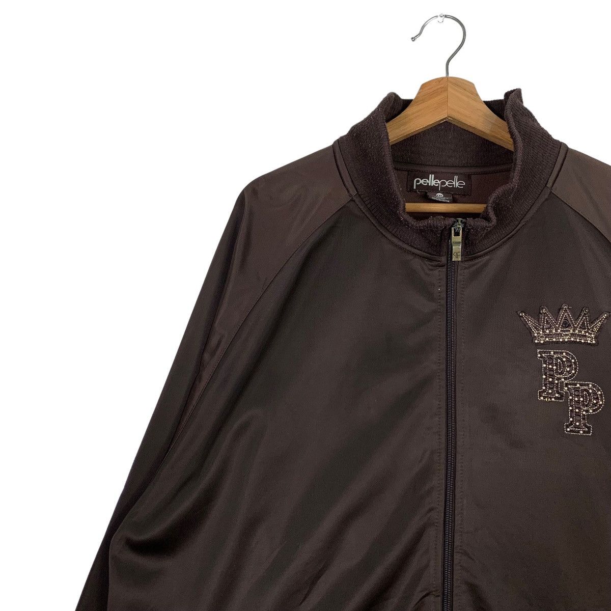 Japanese Brand PELLEPELLE MARCBUCHANAN Big Logo Sweater Jacket #0104-C6 Size US XXL / EU 58 / 5 - 10 Thumbnail