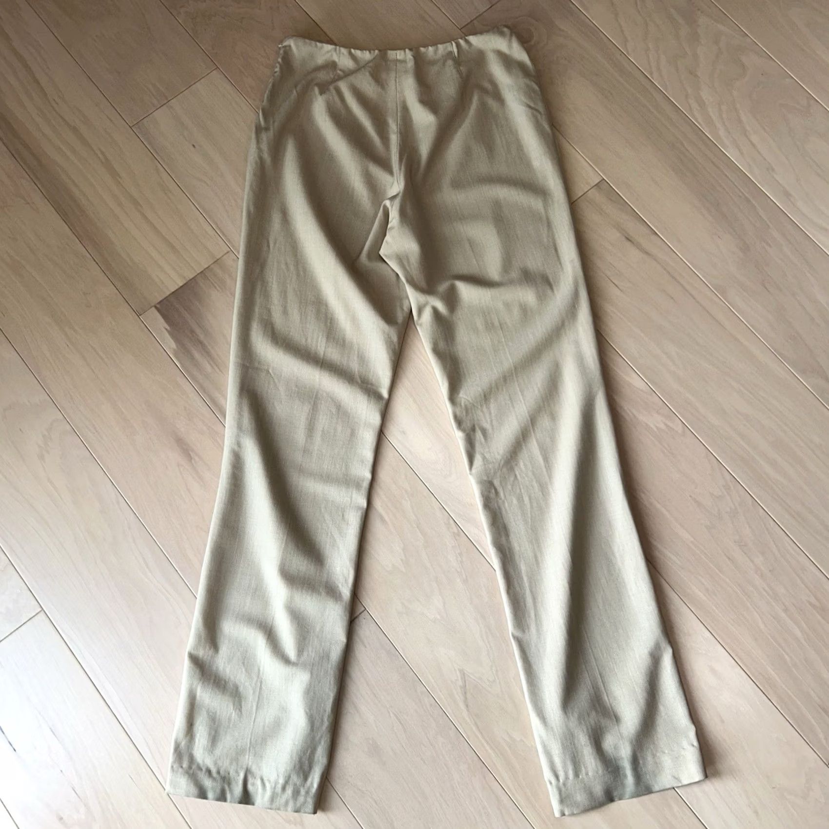 Polo Ralph Lauren VINTAGE Ralph Lauren Black Label Wool Wide Leg Trousers Womens 12 Beige Wool Wide-Leg Pant 35 Inseam 34-36 Waist Size ONE SIZE - 7 Thumbnail
