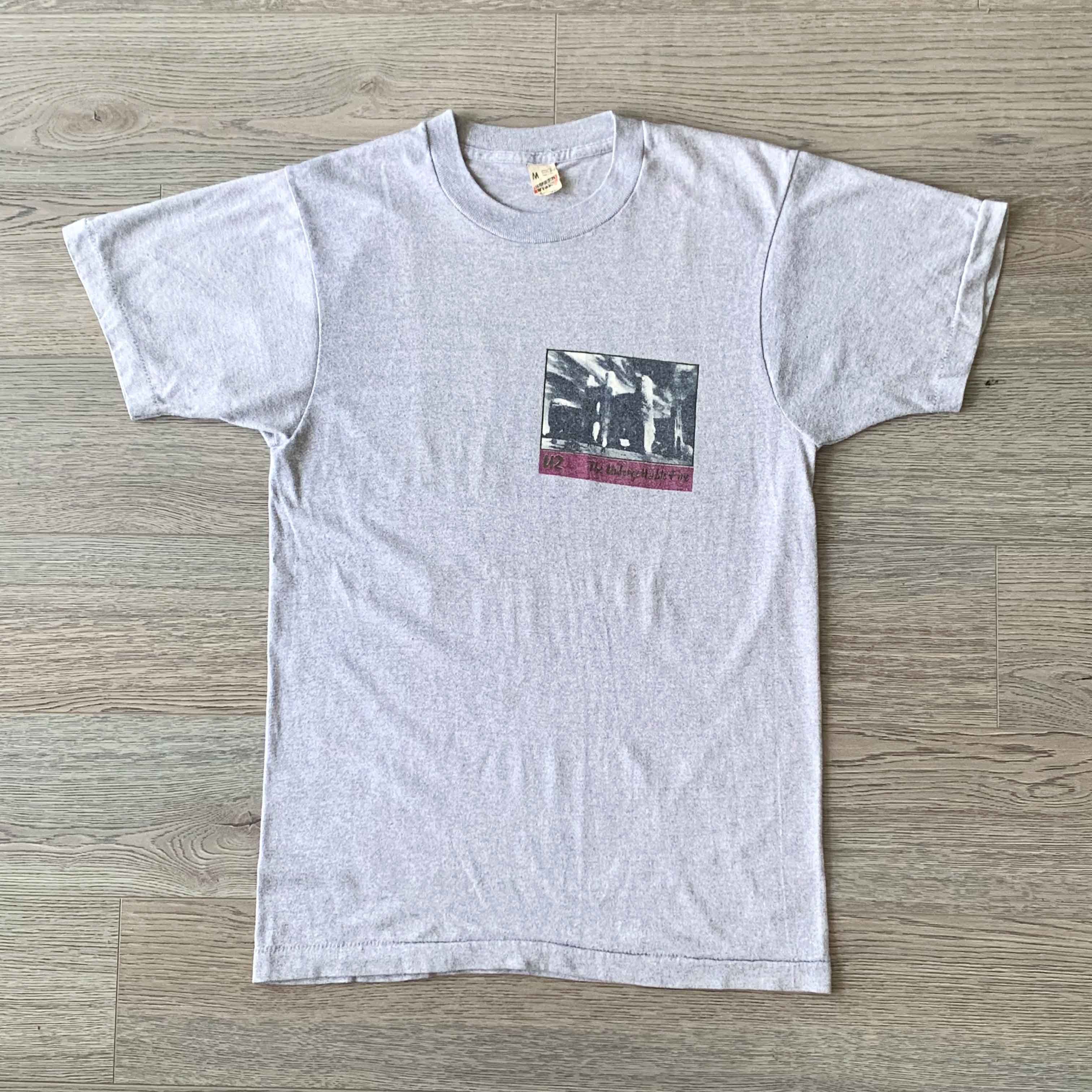 Vintage Vintage 1985 U2 The Unforgettable Fire Tour T Shirts Size US M / EU 48-50 / 2 - 2 Thumbnail