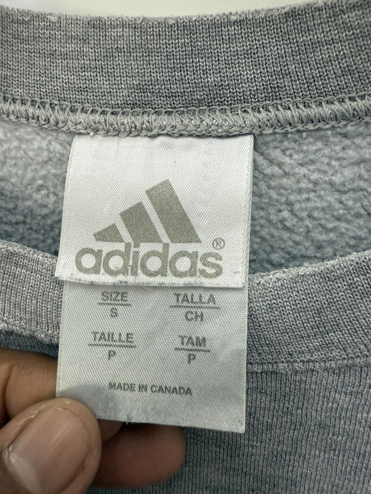 Adidas 🔥Vtg 90's Adidas Distressed Spellout Logo Baggy Sweatshirt Size US M / EU 48-50 / 2 - 7 Thumbnail