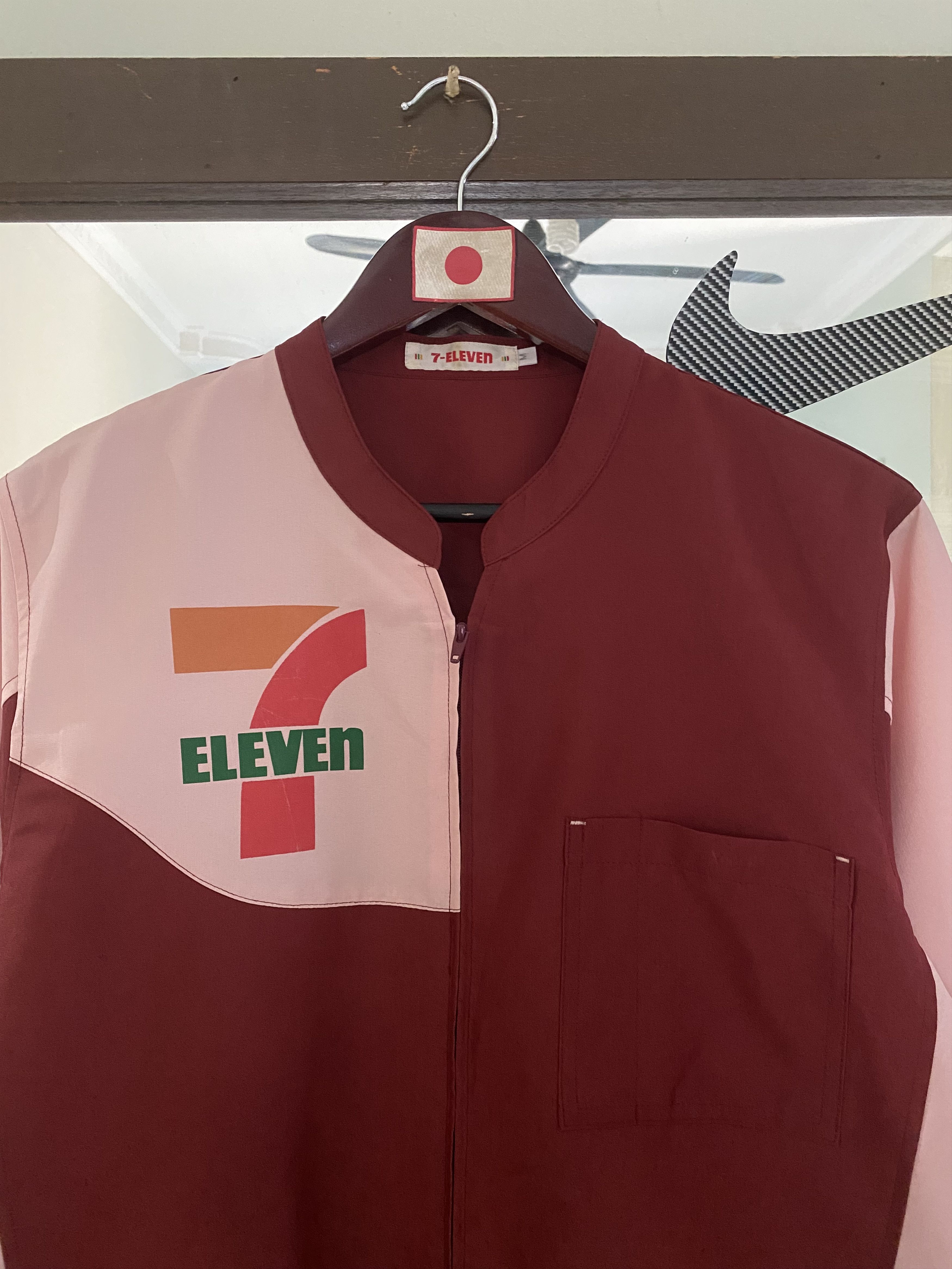 Japanese Brand × Seven 7 Vintage 7- Eleven Workers Ziper Shirt Size US M / EU 48-50 / 2 - 2 Thumbnail