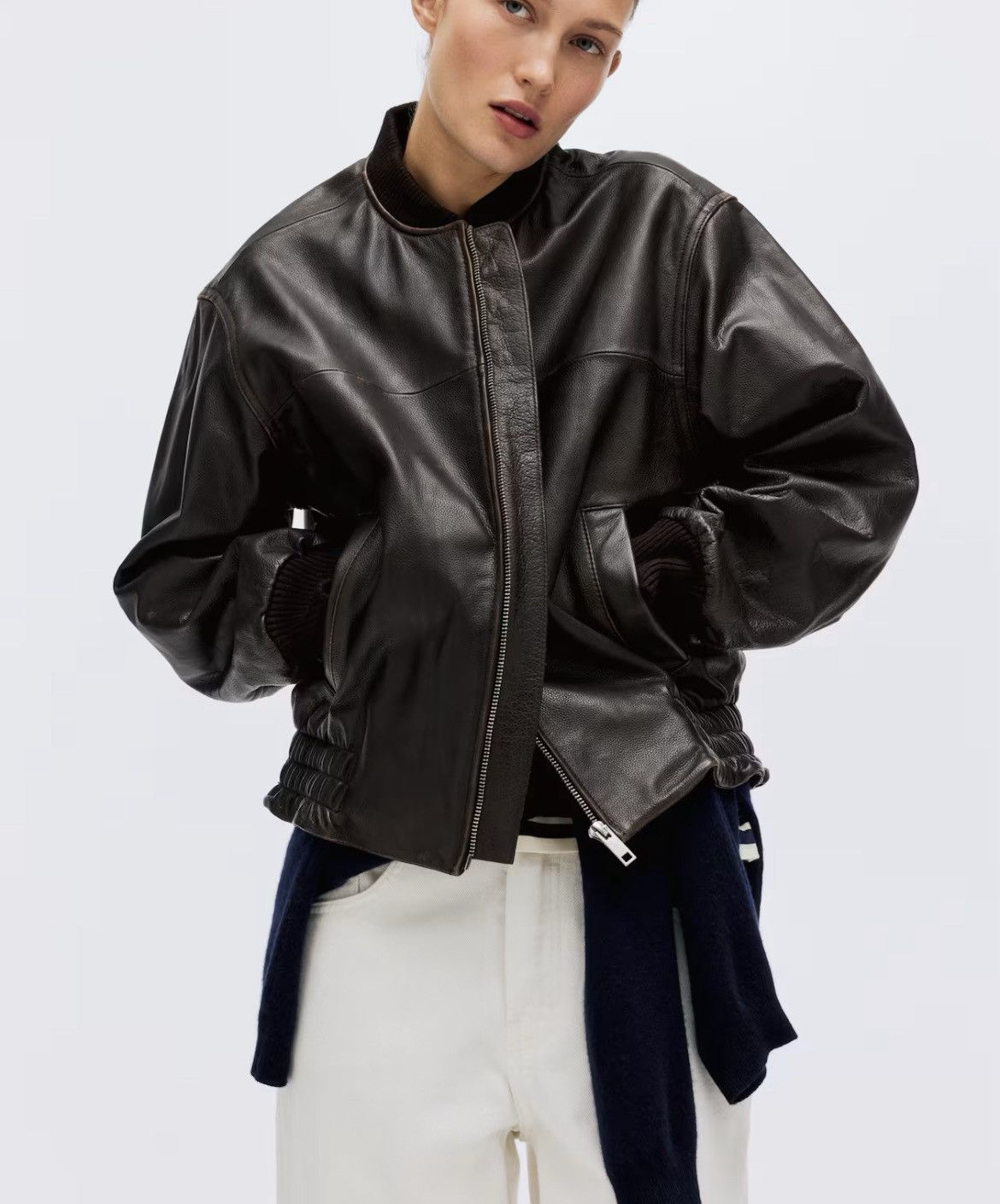 H&M H&M leather collection bomber Size XS / US 0-2 / IT 36-38 - 2 Thumbnail