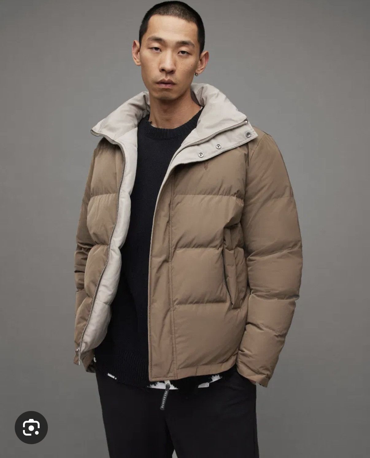 Allsaints Allsaints beige reversible puffer jacket Size US XS / EU 42 / 0 - 7 Thumbnail