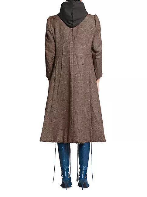 Balenciaga o1in1g1024 DIY Coat in Brown Size XS / US 0-2 / IT 36-38 - 4 Thumbnail