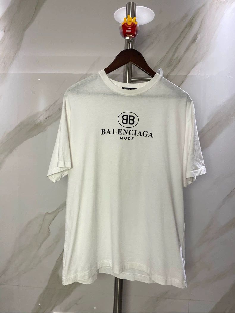 Balenciaga Balenciaga Logo Double B Printed Crew Neck Short Sleeve T- Size US XS / EU 42 / 0 - 1 Thumbnail