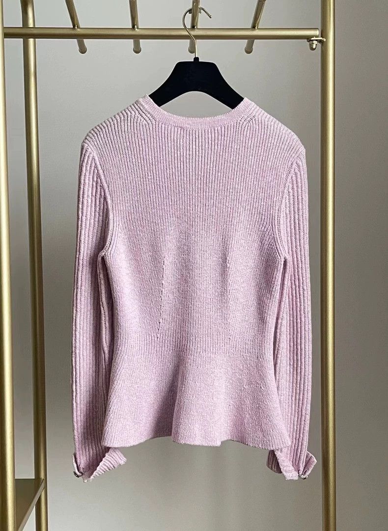 Chanel Chanel 23p pink purple knitted cardigan coat Size XXS / US 00 / IT 34 - 2 Thumbnail
