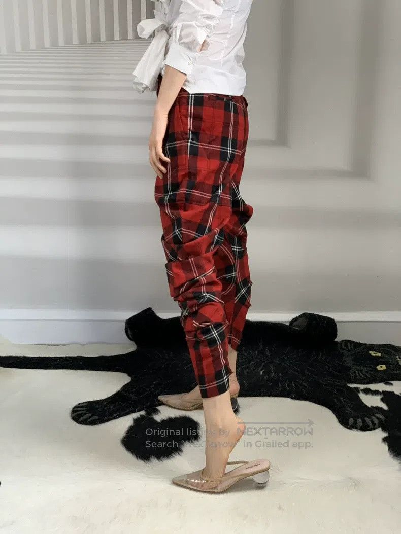Comme des Garcons Comme Des Garcons size S Classic red checkered harem-style Size 23" - 5 Thumbnail