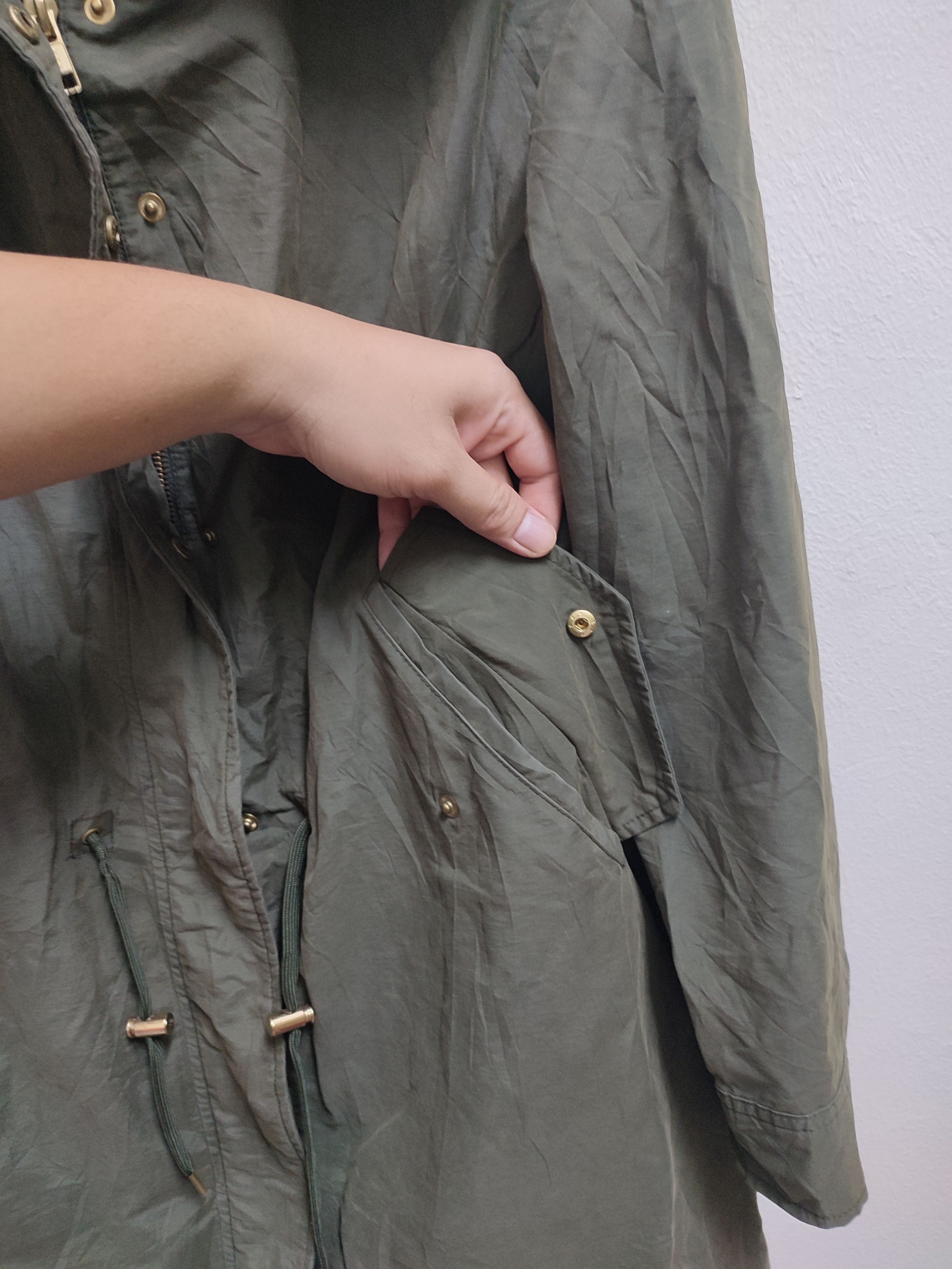 Japanese Brand Japanese Brand Hushush Green Hooded Jacket Size US M / EU 48-50 / 2 - 14 Thumbnail