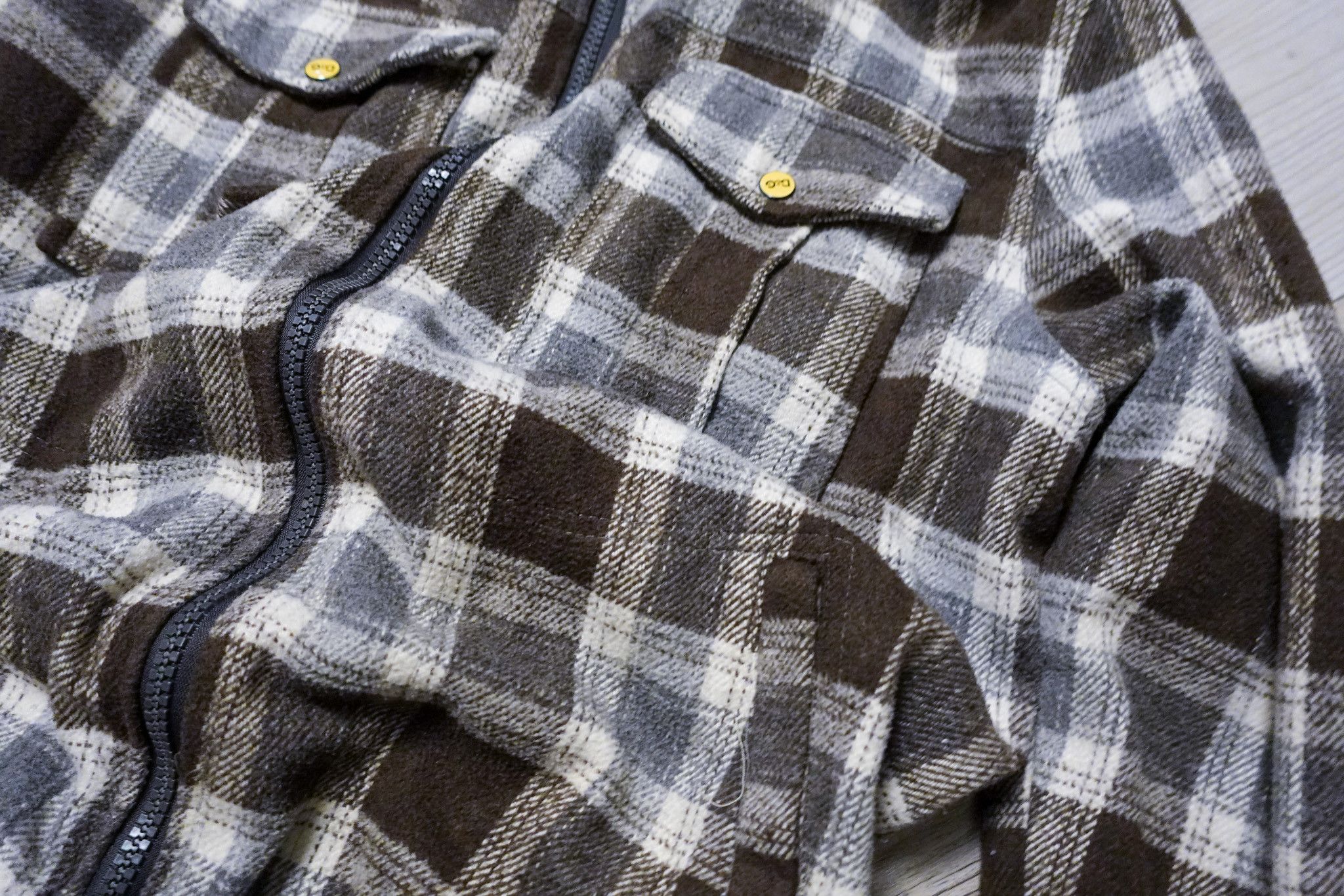 Hysteric Glamour Y2K 2010s Style Jacket Fur Checkered Size US XL / EU 56 / 4 - 3 Thumbnail