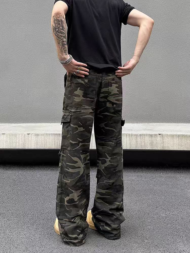 Japanese Brand × Vintage Camouflage Vintage Washed Loose Casual Work Pants Size US 30 / EU 46 - 3 Thumbnail