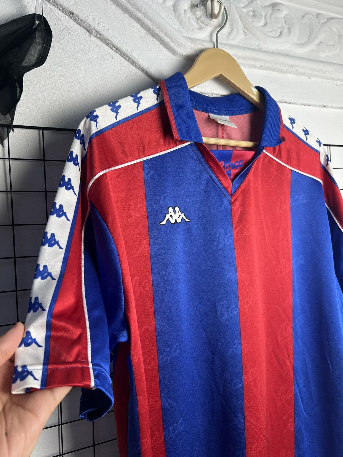 Kappa Vintage 1992/1995 Kappa Bercelona Monogram Jersey Size US L / EU 52-54 / 3 - 2 Thumbnail