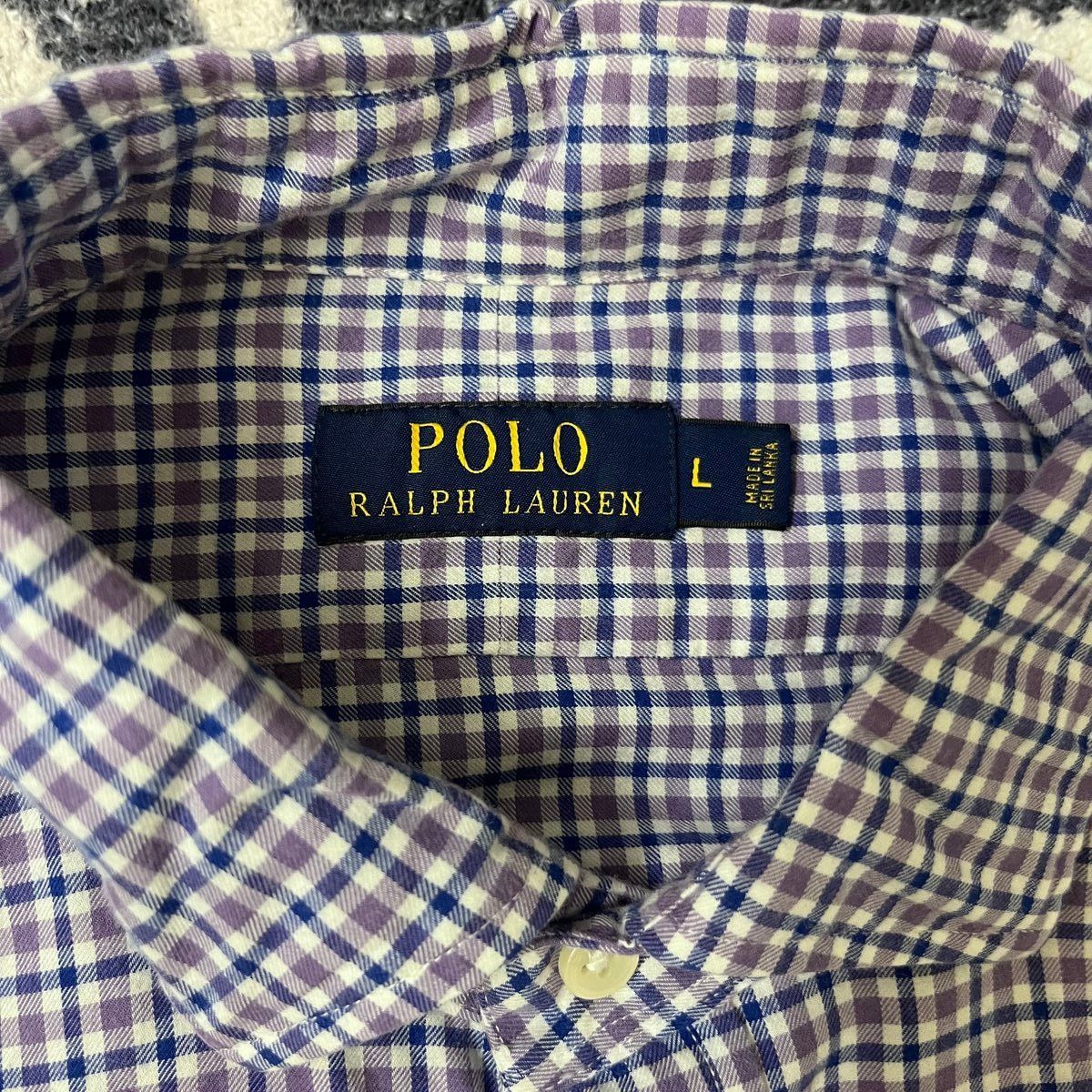 Polo Ralph Lauren Polo Ralph Lauren Purple Checkered Dress Shirt - Size L Size US L / EU 52-54 / 3 - 3 Thumbnail