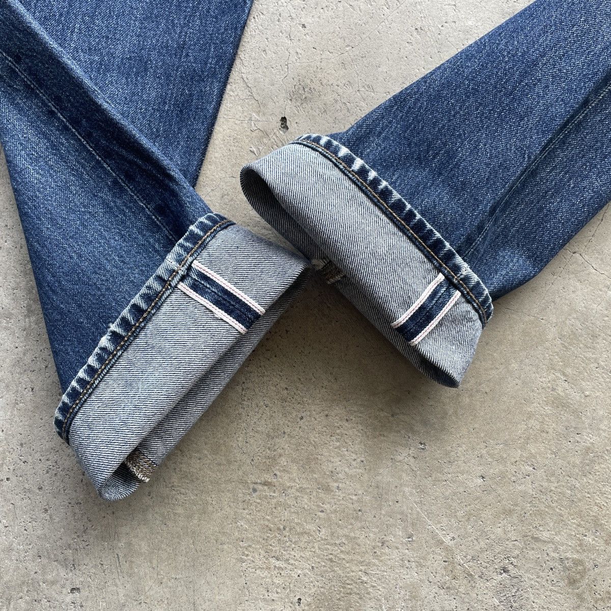 Japanese Brand W30x29💥 Vintage Japanese Faded Selvedge Jeans Denim Pants Size US 30 / EU 46 - 8 Thumbnail