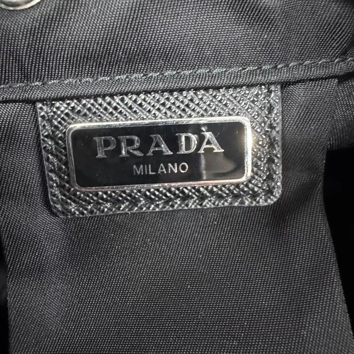 Prada Prada Triangle Logo Nylon Drawstring Bucket Bag 95 New Size ONE SIZE - 6 Thumbnail
