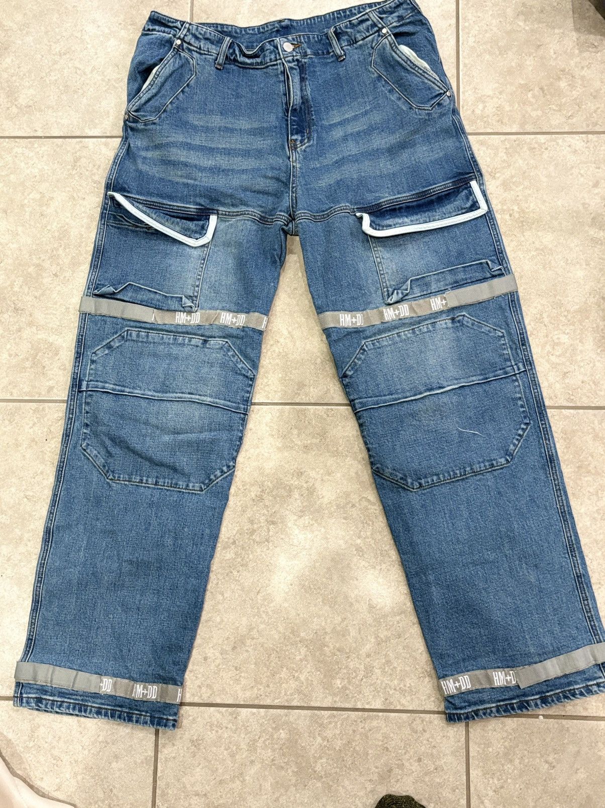 HMDD HAPPY MEMORIES DON'T DIE HMDD 'BLUE' BAGGY JEANS Size US 36 / EU 52 - 1 Thumbnail