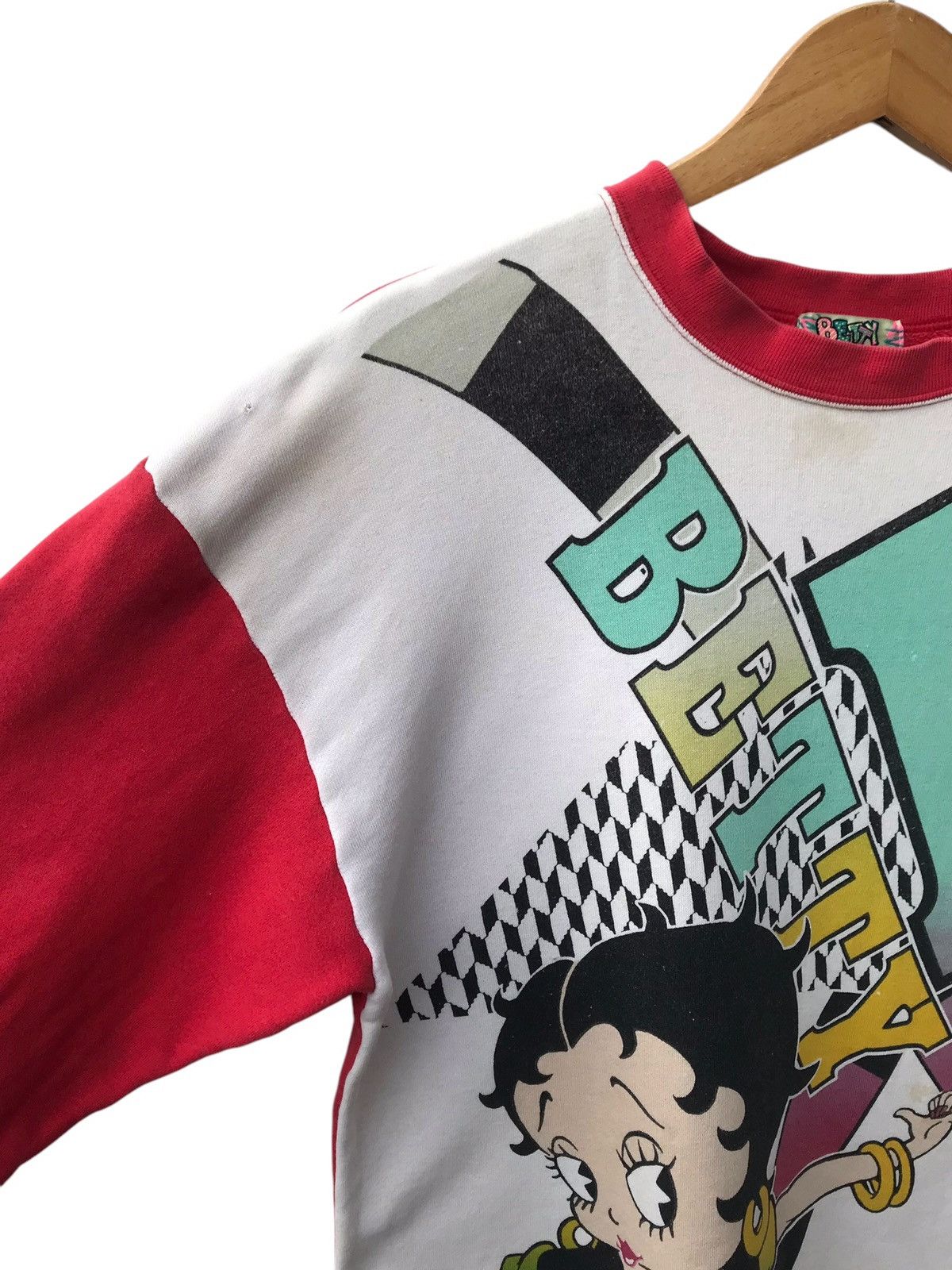 Cartoon Network Vintage 90s Betty Boop Overprinted Sweatshirt - STAINS Size US M / EU 48-50 / 2 - 5 Thumbnail