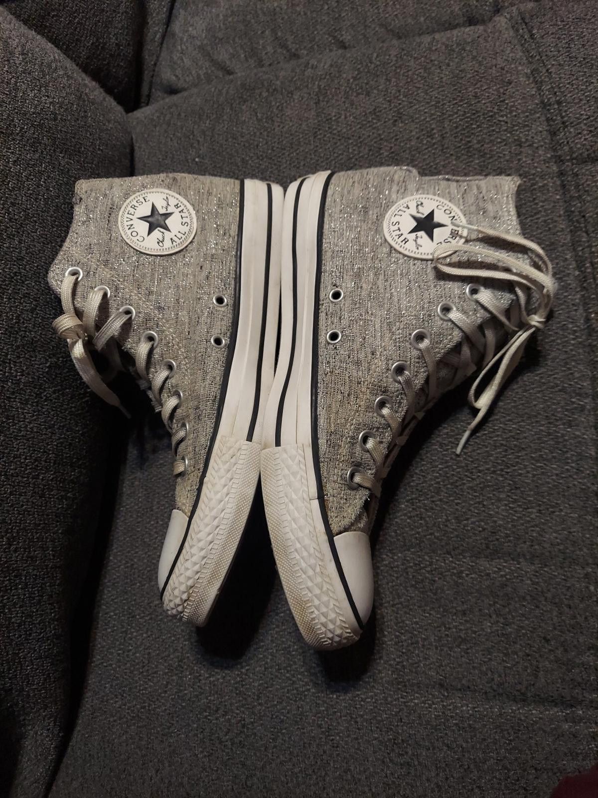 Converse Converse All Stars Hi Top Sneakers Womens Sz 9.5 Gray Size US 9.5 / IT 39.5 - 5 Thumbnail