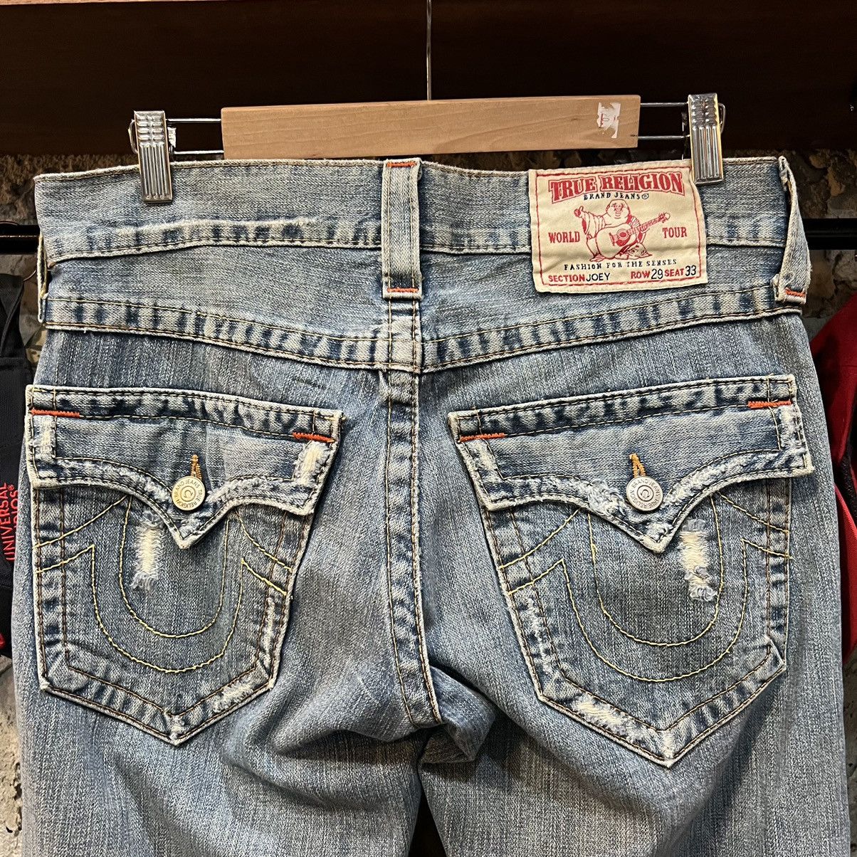 Evisu × Hysteric Glamour × True Religion Vintage Y2K 00’s True Religion Bootcut Jeans booty pant Size 32" / US 10 / IT 46 - 4 Thumbnail