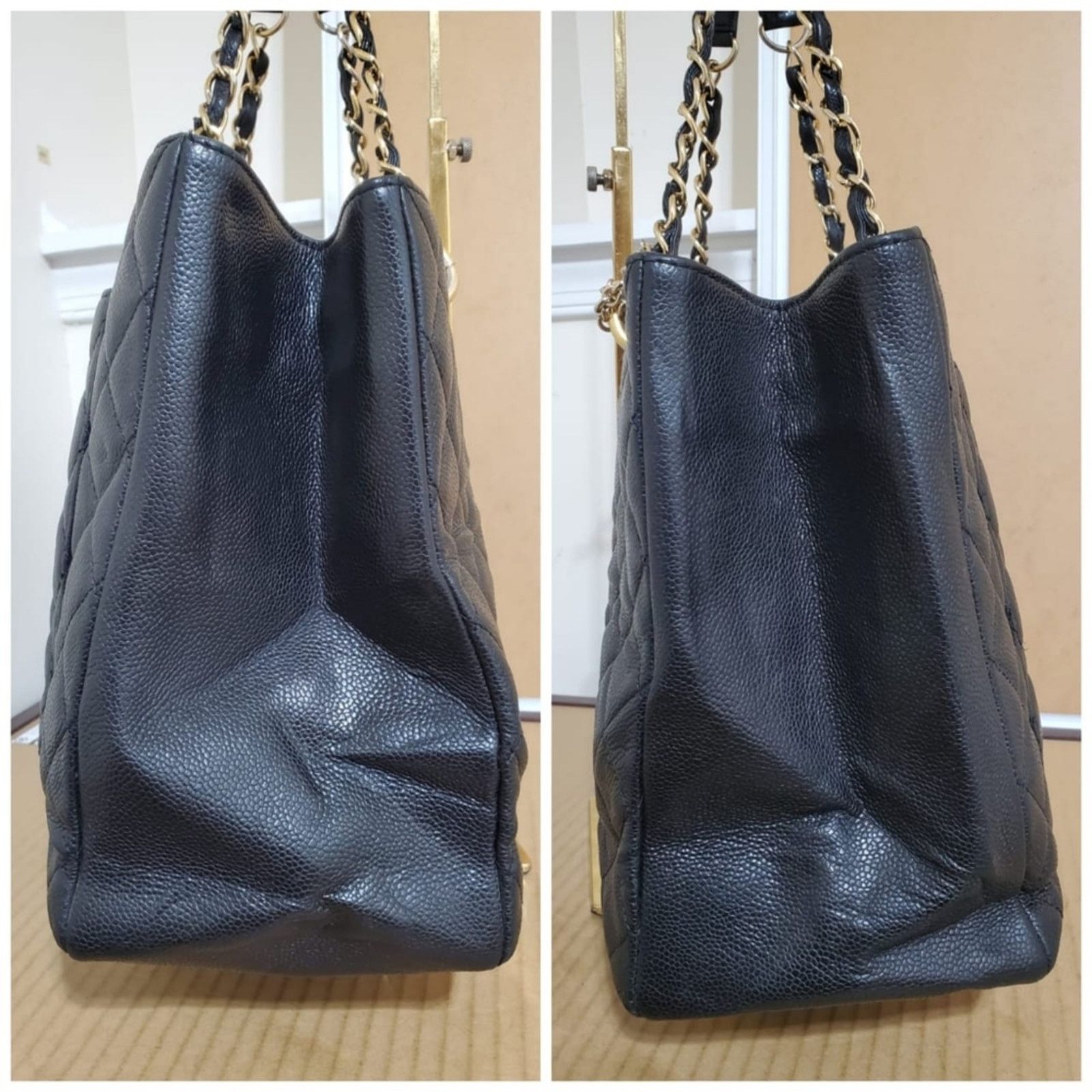Chanel Auth CHANEL Caviar Quilted XL Grand Shopping Tote GST Black Size ONE SIZE - 5 Thumbnail