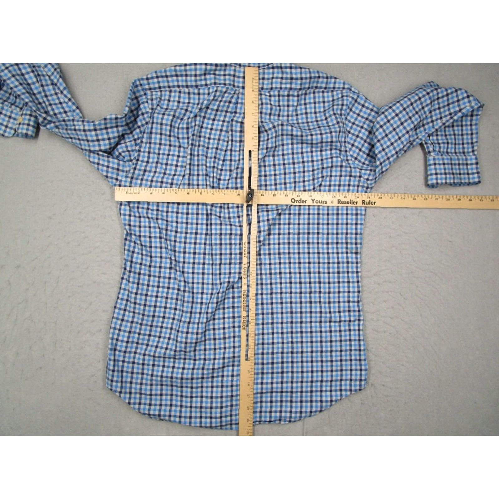 Vineyard Vines VINTAGE Vineyard Vines Men's Shirt Medium Blue Plaid Slim Fit Button Up Tucker Logo Casual Work Whale Size US M / EU 48-50 / 2 - 5 Thumbnail