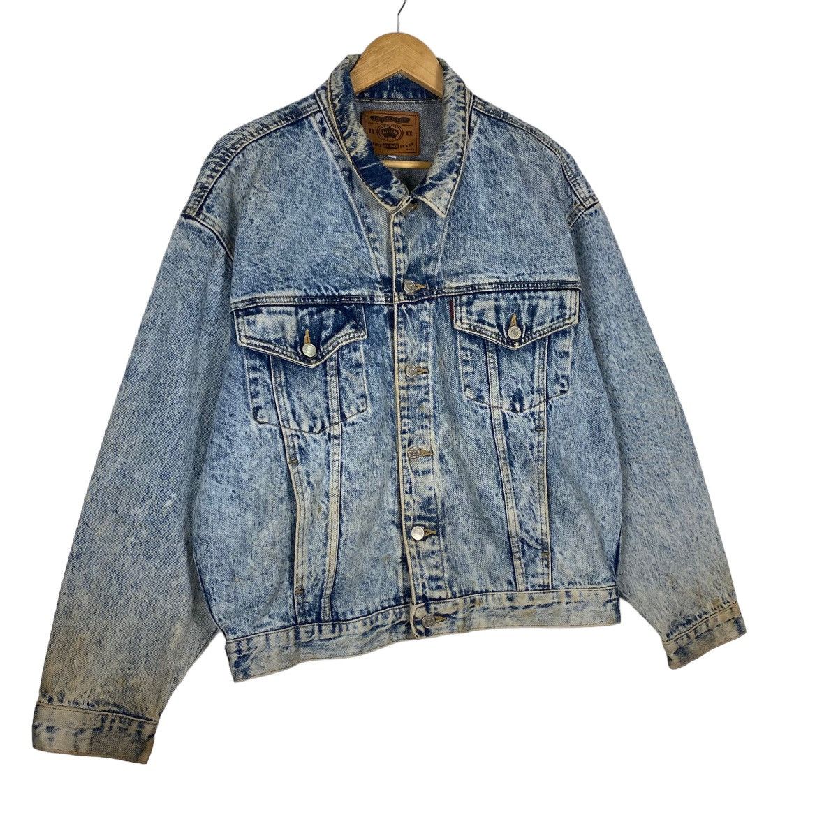 Big John Vintage Big John Acid Wash Blue Denim Jacket Size US M / EU 48-50 / 2 - 2 Thumbnail