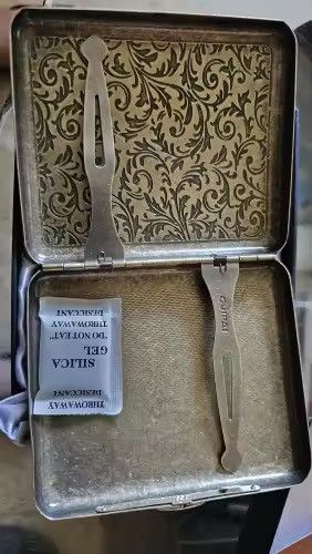Japanese Brand Pure Bronze Engraved Cigarette Case - Retro Aesthetic Size ONE SIZE - 3 Thumbnail