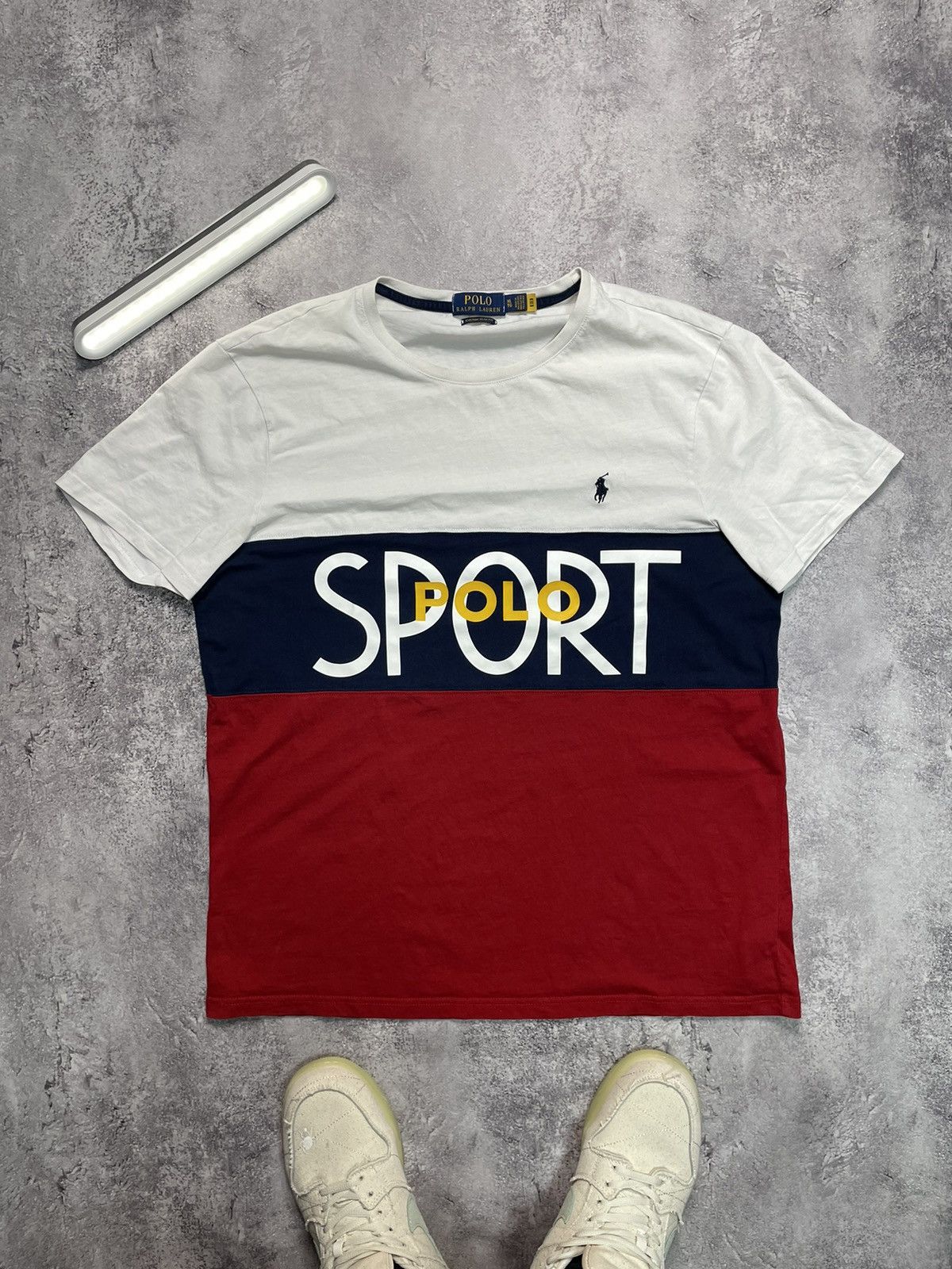 Polo Ralph Lauren Vintage RL Polo Sport USA Y2K TEE 90s ARCHIVE Size US S / EU 44-46 / 1 - 1 Thumbnail