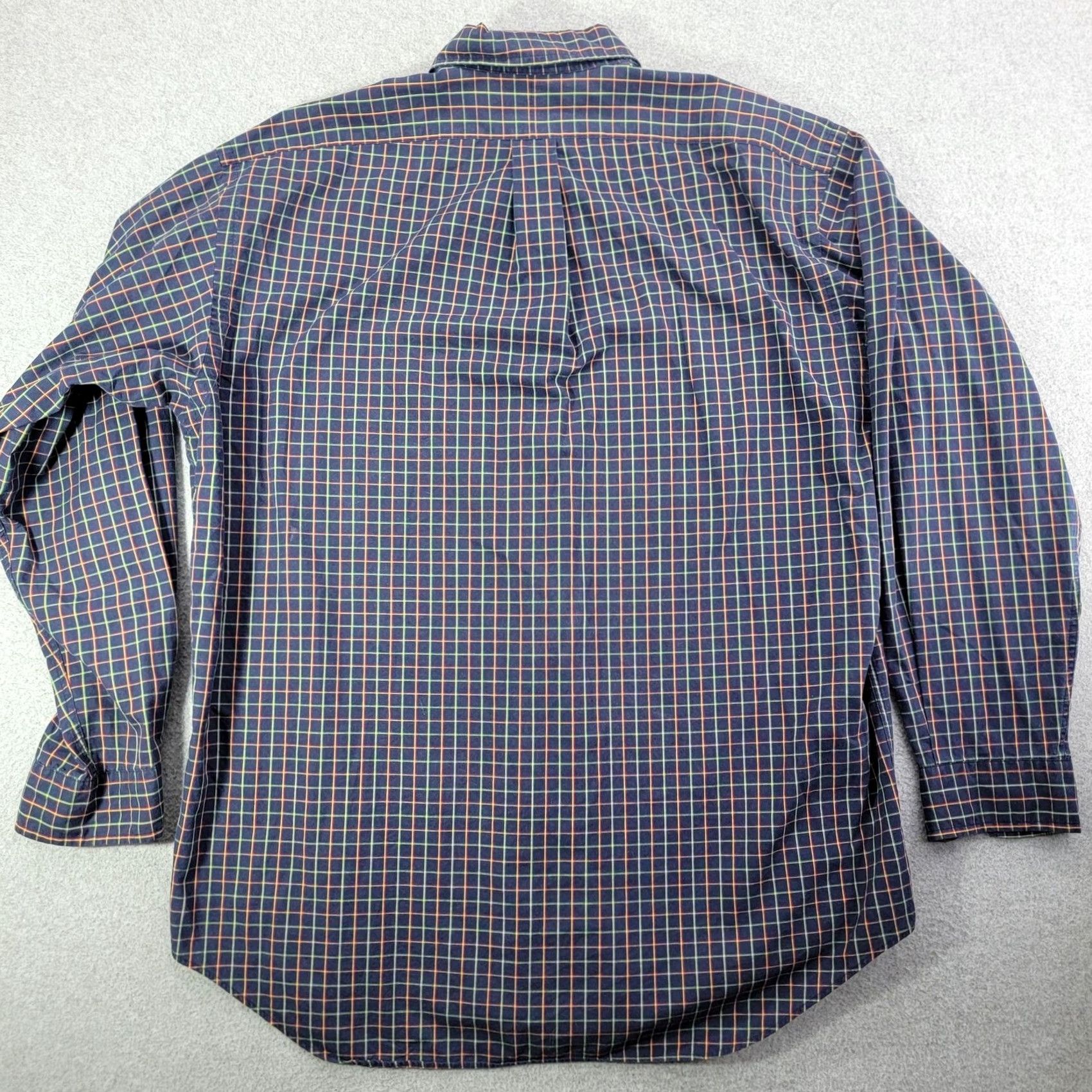 Ralph Lauren Ralph Lauren Shirt Mens Large Blue Check Long Sleeve Button Down Blake Cotton Size US L / EU 52-54 / 3 - 6 Thumbnail