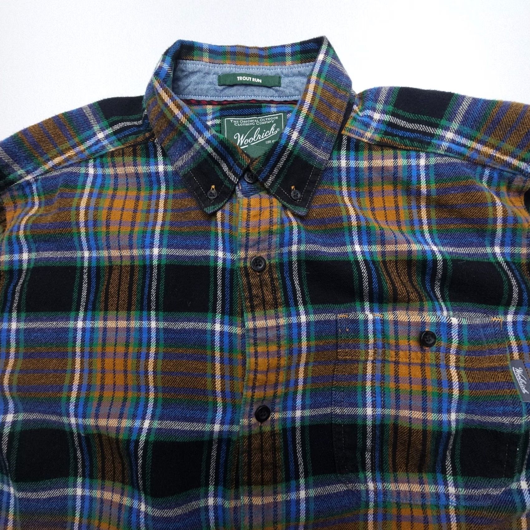 Vintage Woolrich Trout Run Shirt Mens L Plaid Flannel Button-Up Casual Outdoor Woolrich Trout Run Mens Large Flannel Shirt Plaid Button-Up Casual Outdoor Size US L / EU 52-54 / 3 - 4 Thumbnail