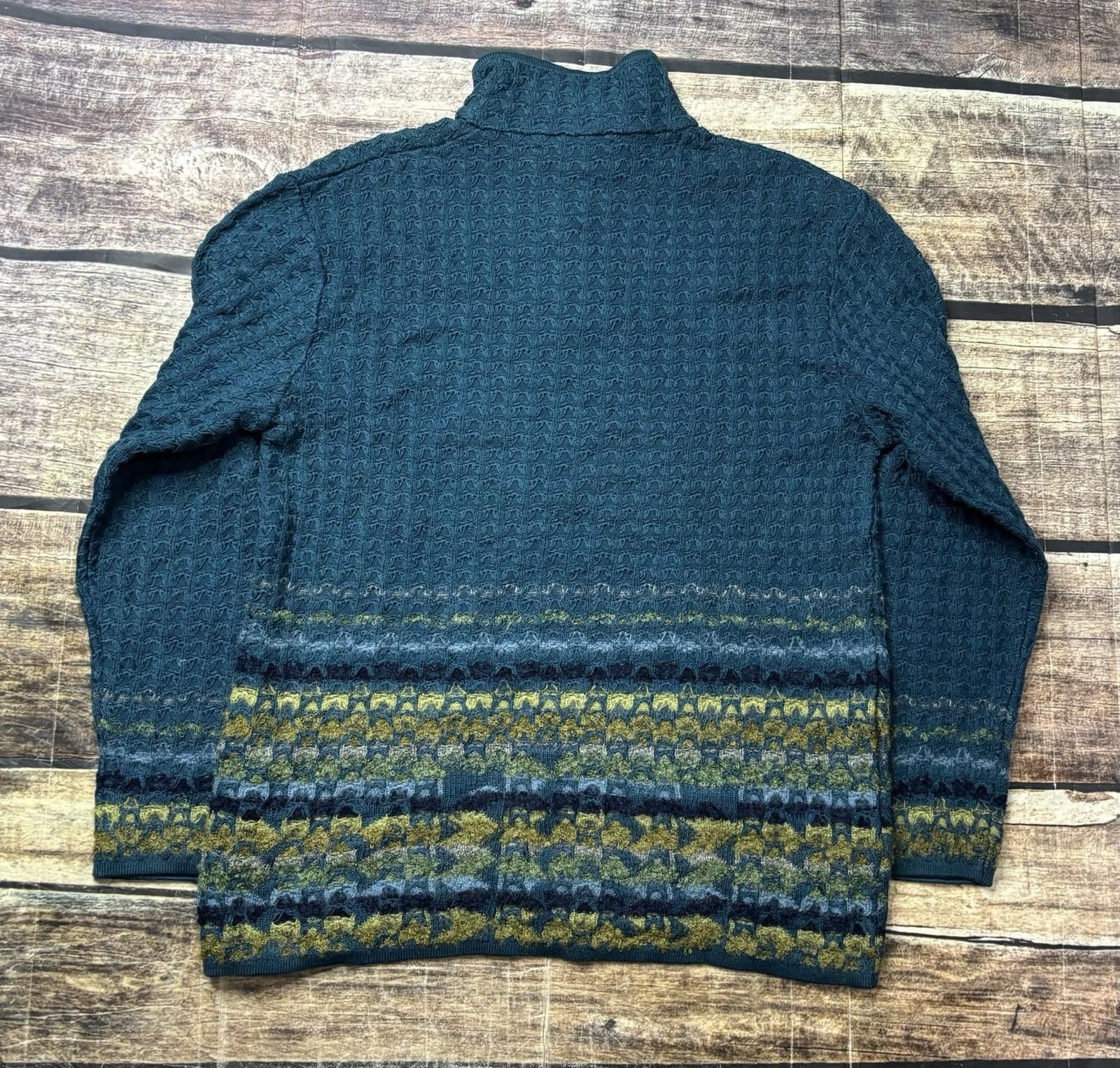 Coogi Coogi Signature Sweater Mens L Mercerised Cotton Mohair 1/4 Size US L / EU 52-54 / 3 - 3 Thumbnail