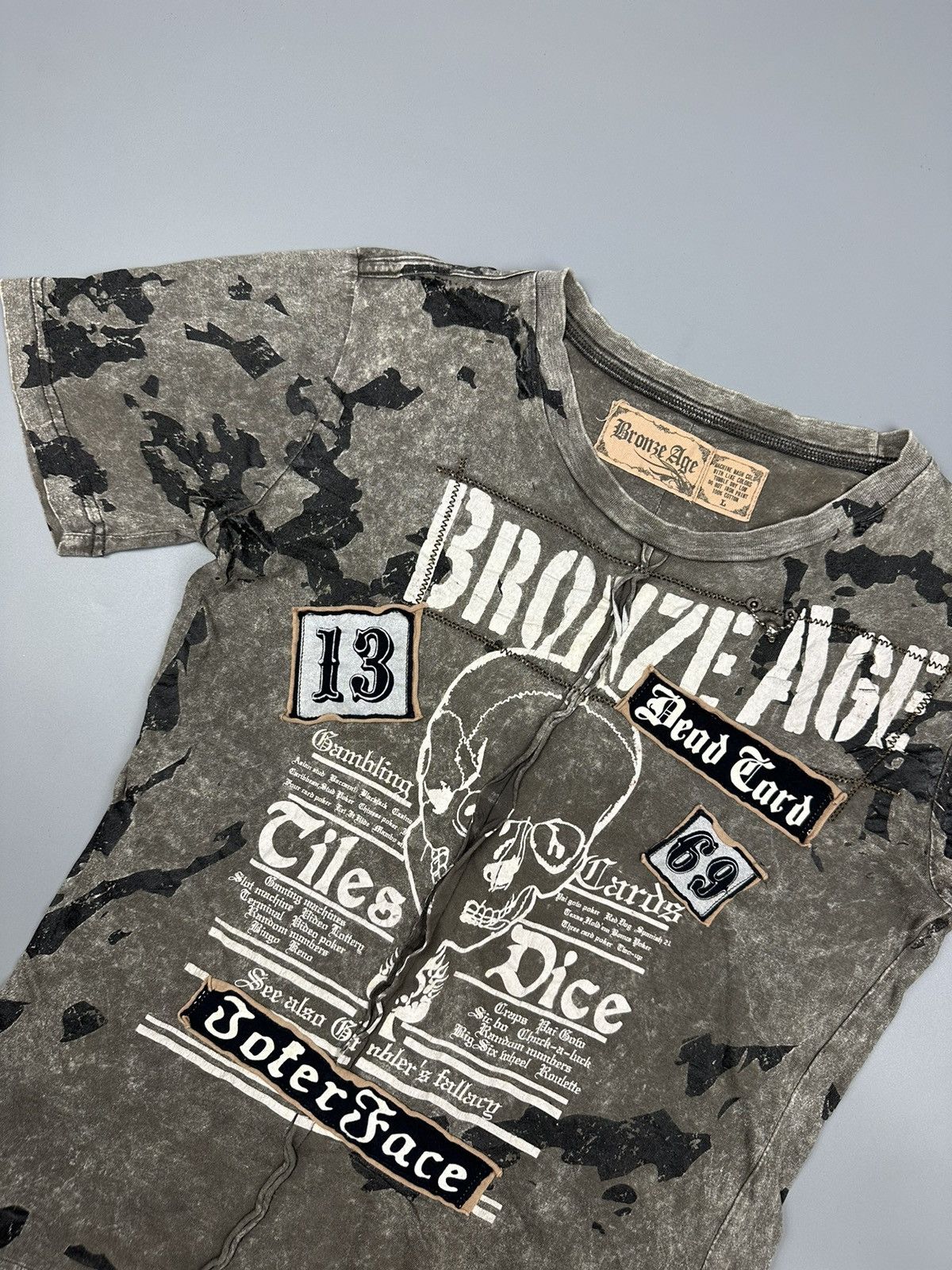 Affliction × If Six Was Nine 🔥Sick🔥Bronze Ace Skull Affliction Design Tee Size US L / EU 52-54 / 3 - 3 Thumbnail