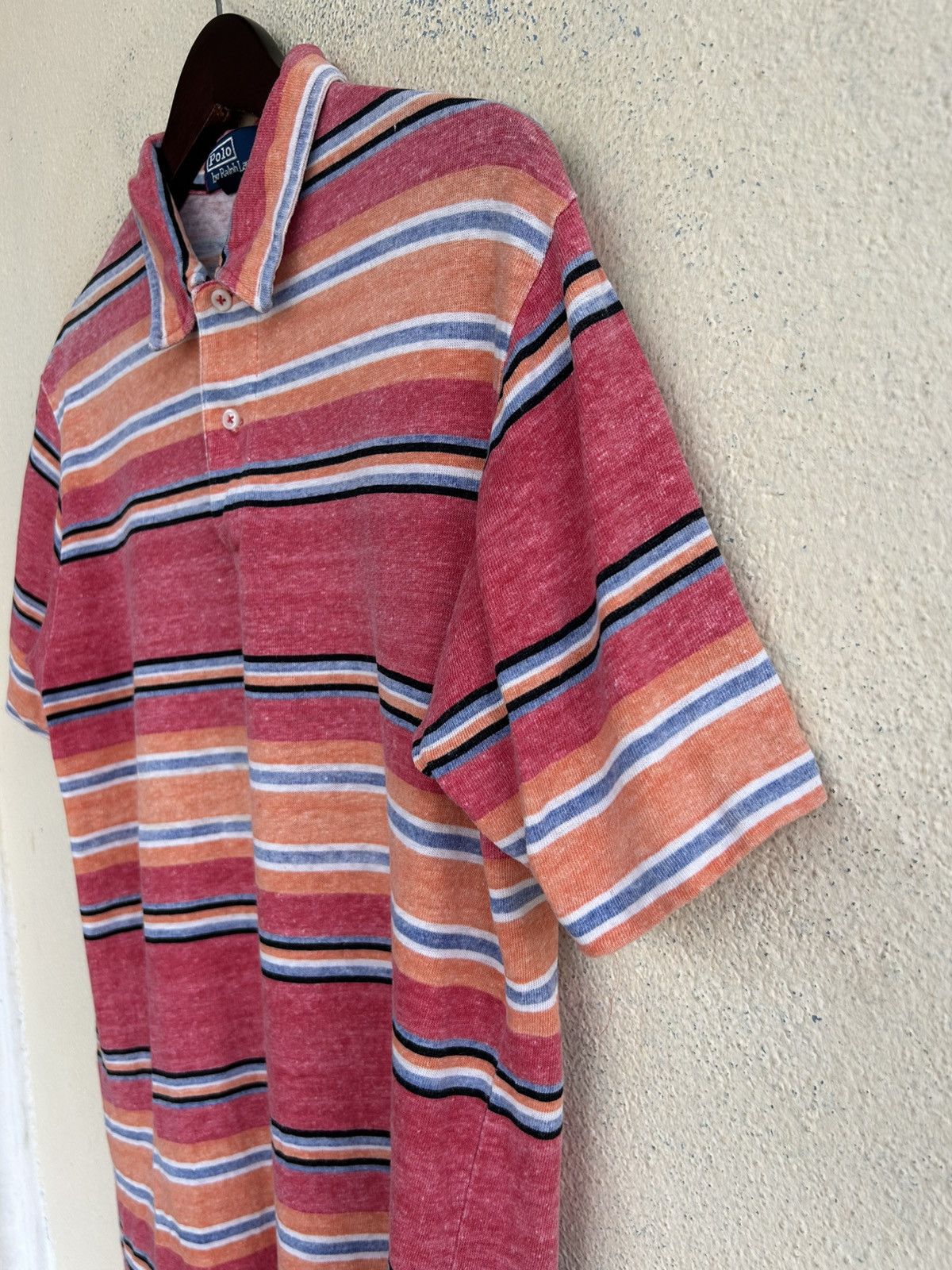 Polo Ralph Lauren × Ralph Lauren × Vintage Vintage Polo by Ralph Lauren Colourful Stripes Tshirt Size US M / EU 48-50 / 2 - 4 Thumbnail