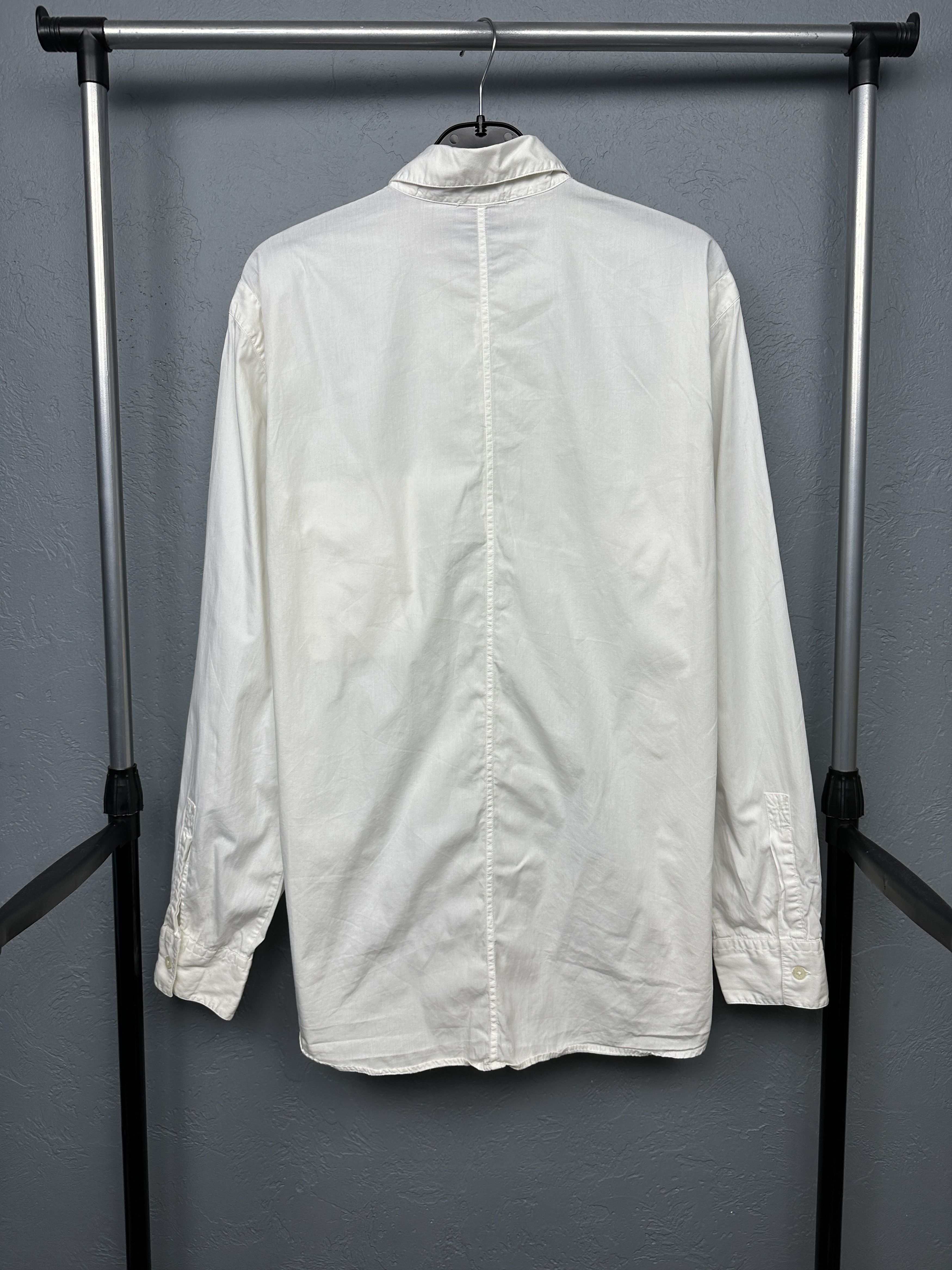 Versace × Vintage Versace Sport Vintage Mens Long Sleeve White Shirt Size US XL / EU 56 / 4 - 8 Thumbnail