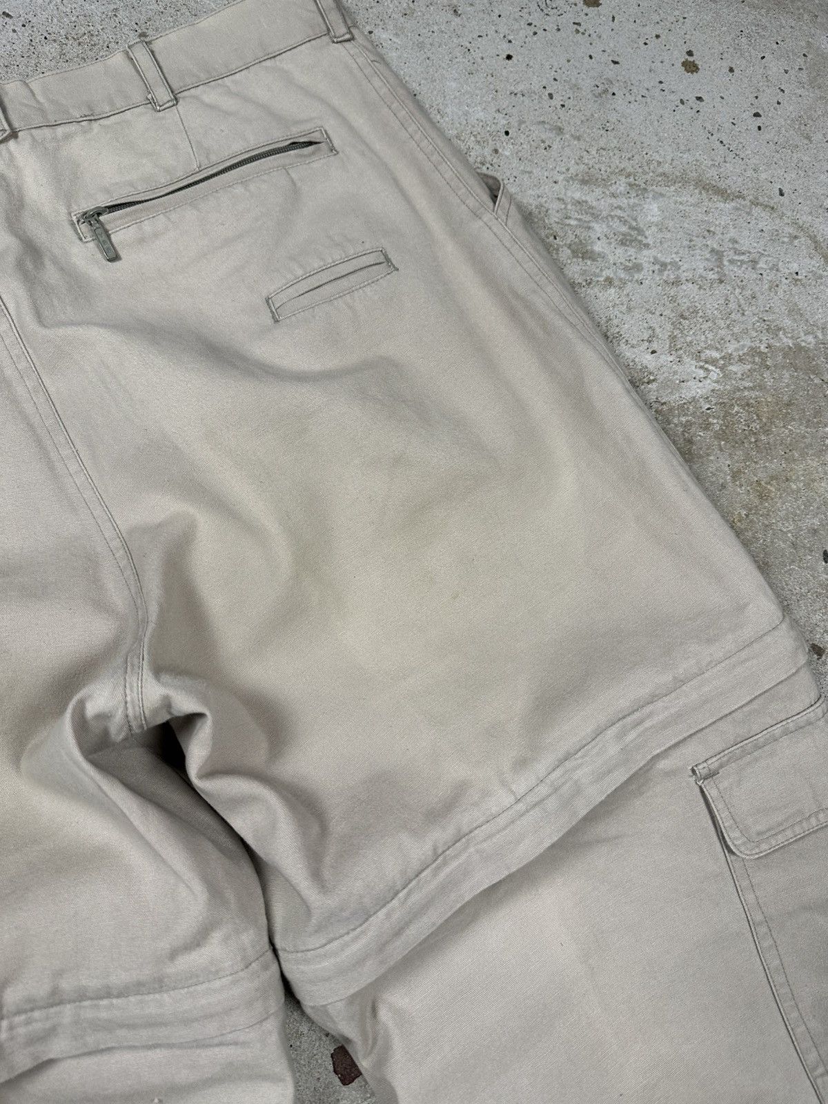 Dickies Vintage 90s Dickies Beige Baggy Cargo Pants 2 in 1 Shorts Size US 34 / EU 50 - 17 Thumbnail