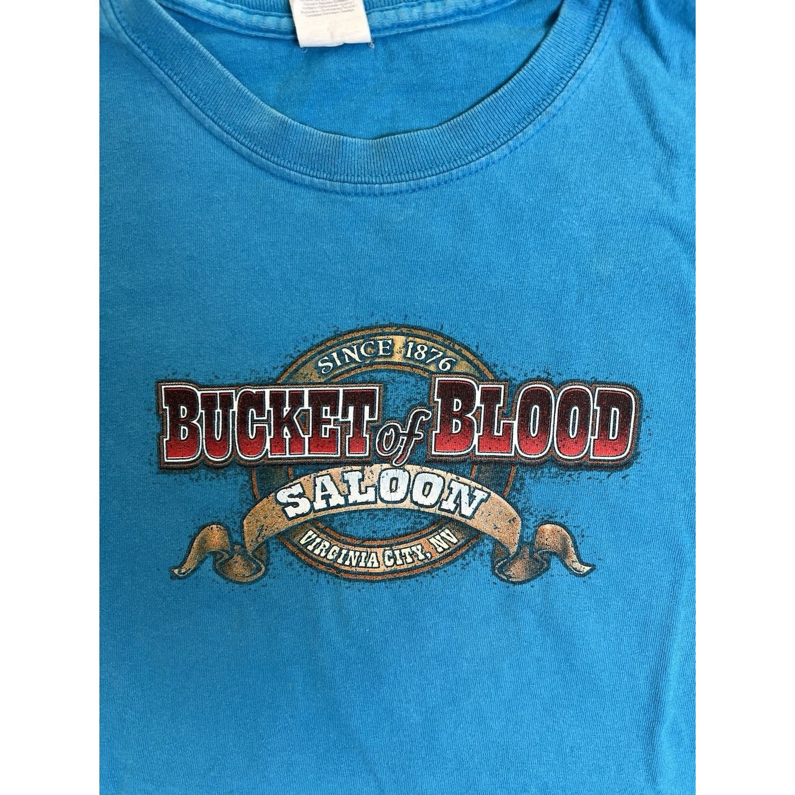 Other Vintage Bucket Of Blood Saloon T-Shirt Size Large Biker Skul Size US L / EU 52-54 / 3 - 3 Thumbnail