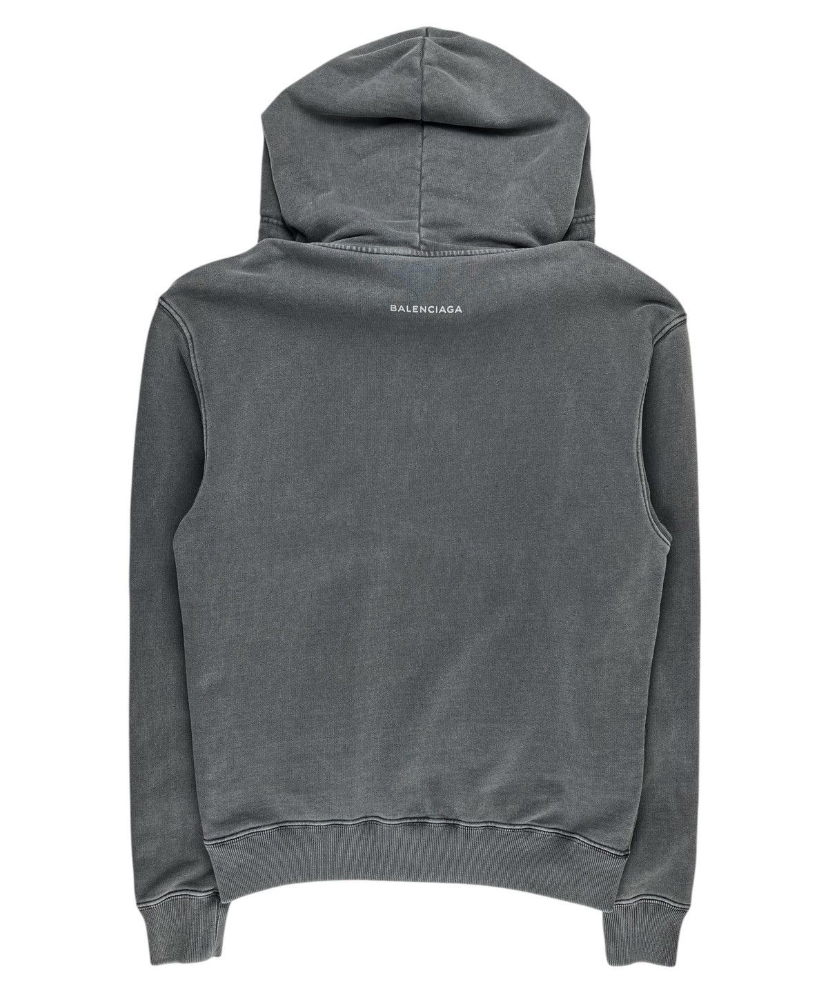 AW17 Balenciaga Paris Tourist Souvenir Hoodie Grey