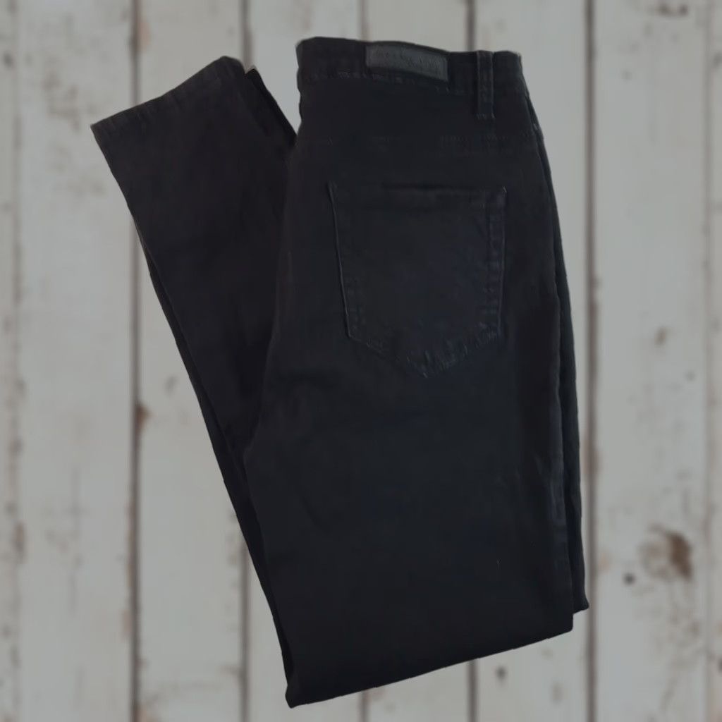 Vintage VINTAGE Monkey Ride Jeans Skinny Black Wash Women's Size 11/30 Mid-Rise Stretch Denim Size 32" / US 10 / IT 46 - 1 Thumbnail